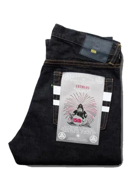 15THL01 - 15.7oz Anniversary Selvedge Jeans Left Hand Twill - Narrow Tapered