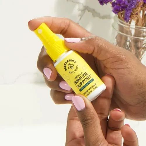 2 Pack Beekeeper's Naturals Propolis Throat Spray 1.06 oz 30mL