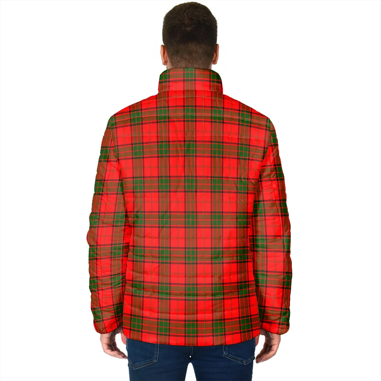 Adair Tartan Padded Jacket with Family Crest