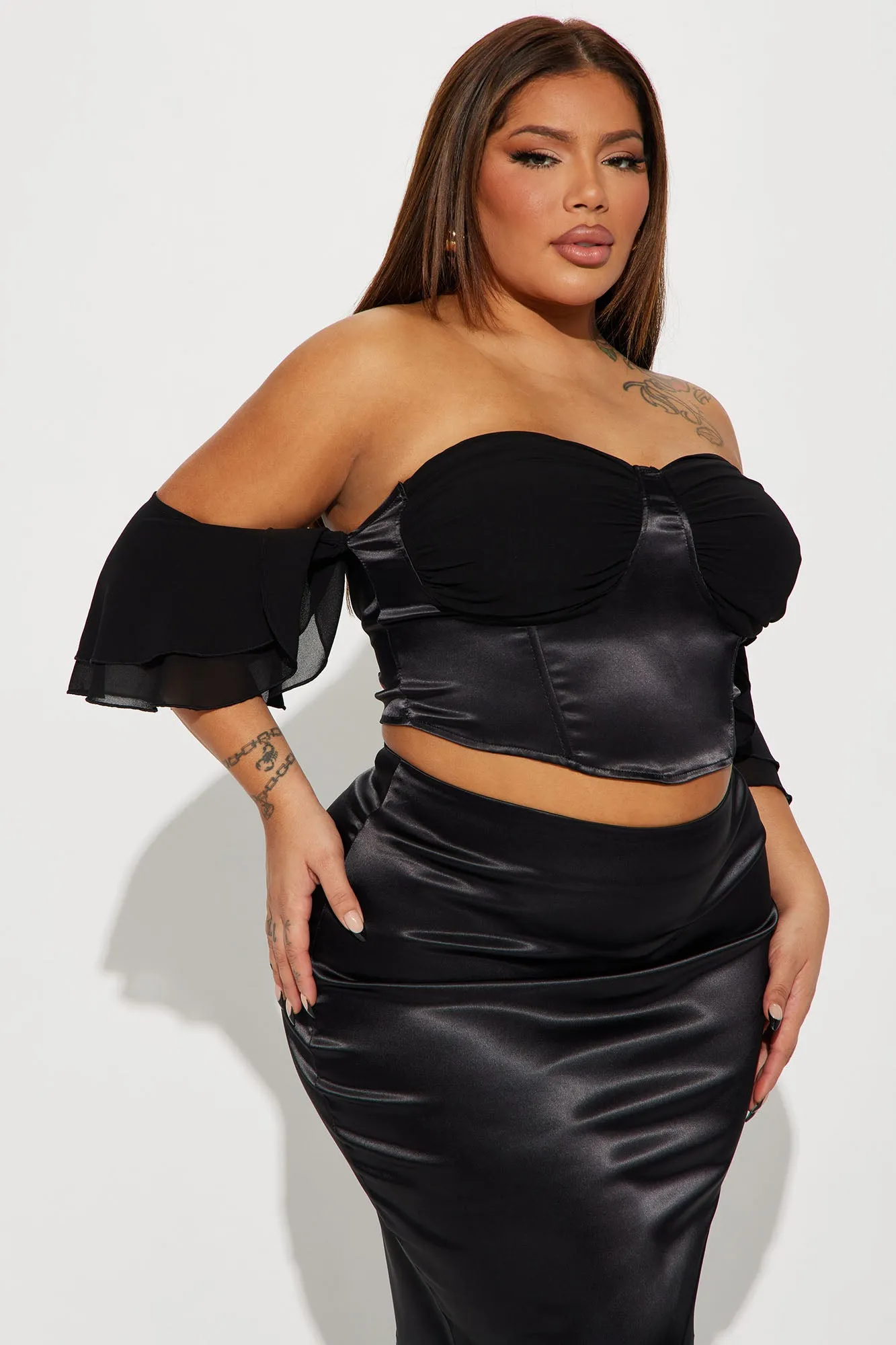 Always Classy Skirt Set - Black