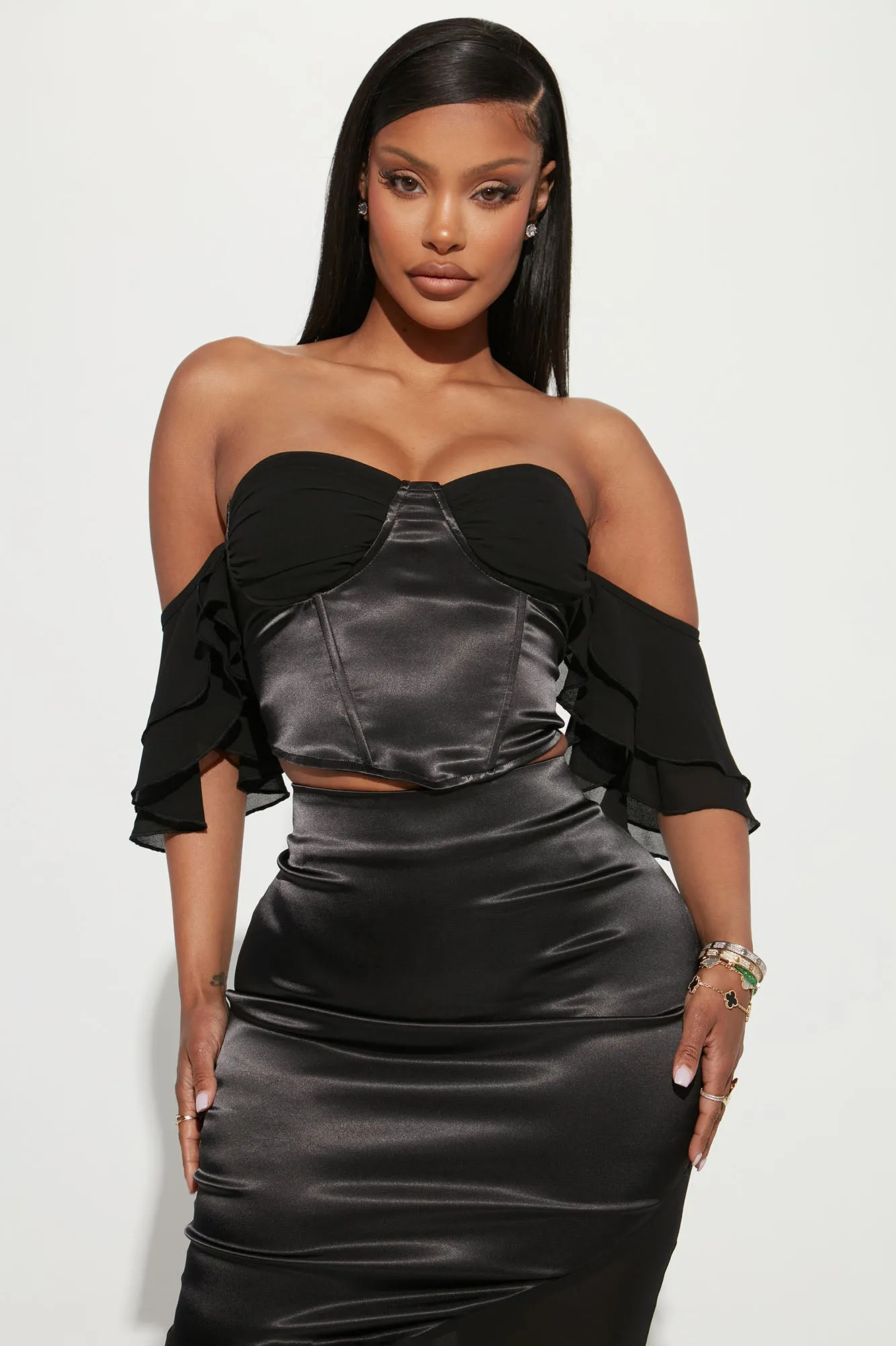 Always Classy Skirt Set - Black