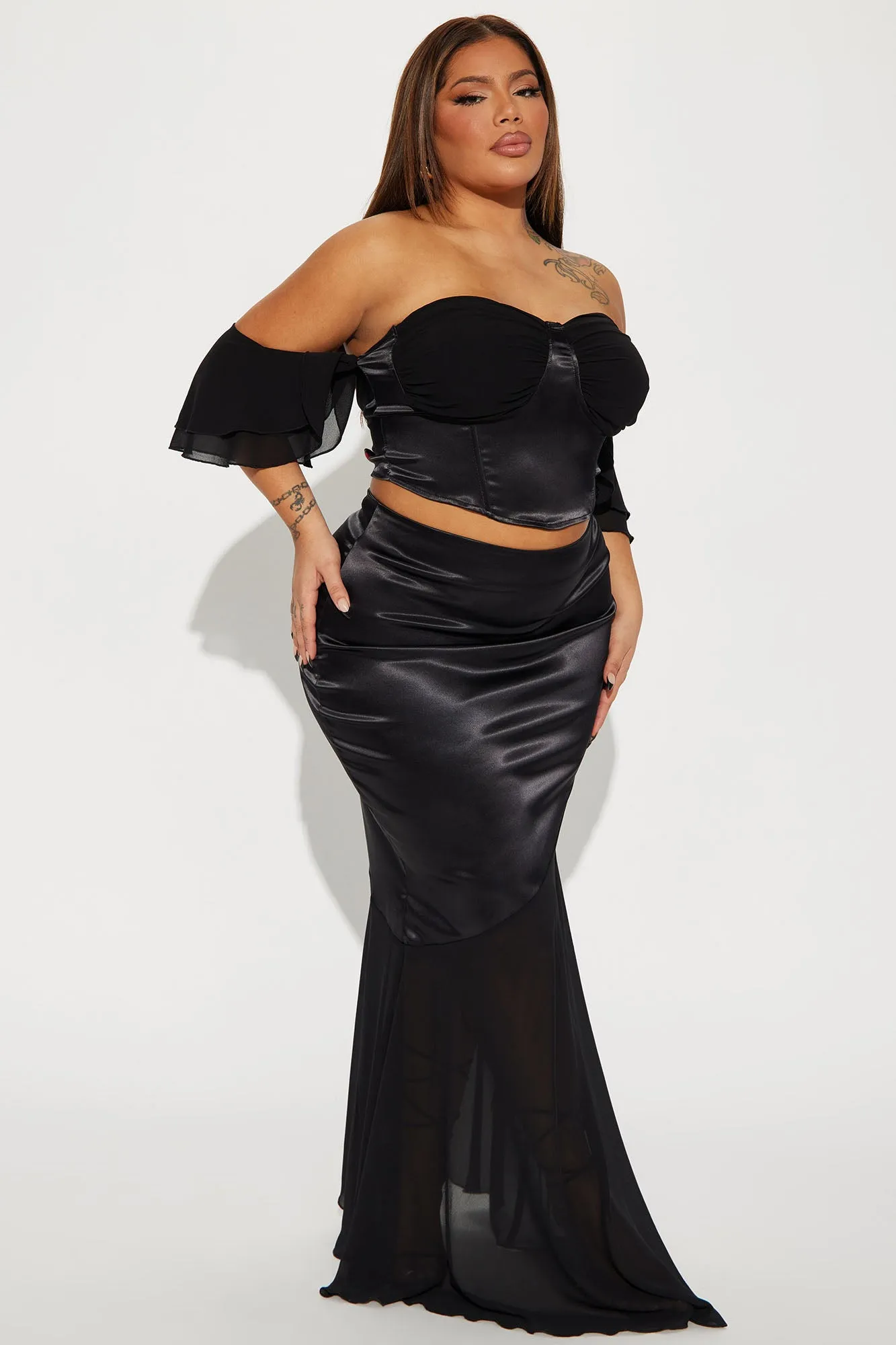Always Classy Skirt Set - Black