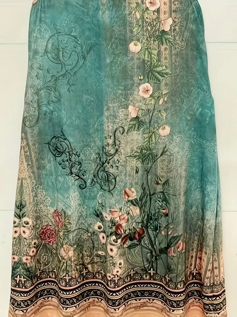 Asha - Notched Neck Midi Dress