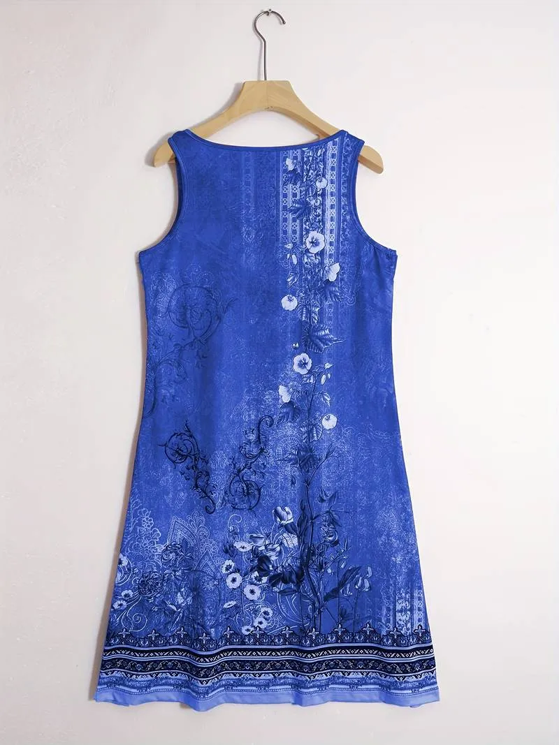 Asha - Notched Neck Midi Dress