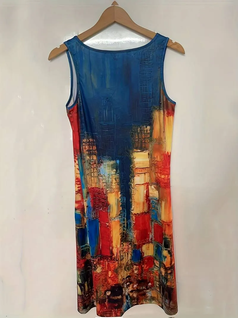 Asha - Notched Neck Midi Dress