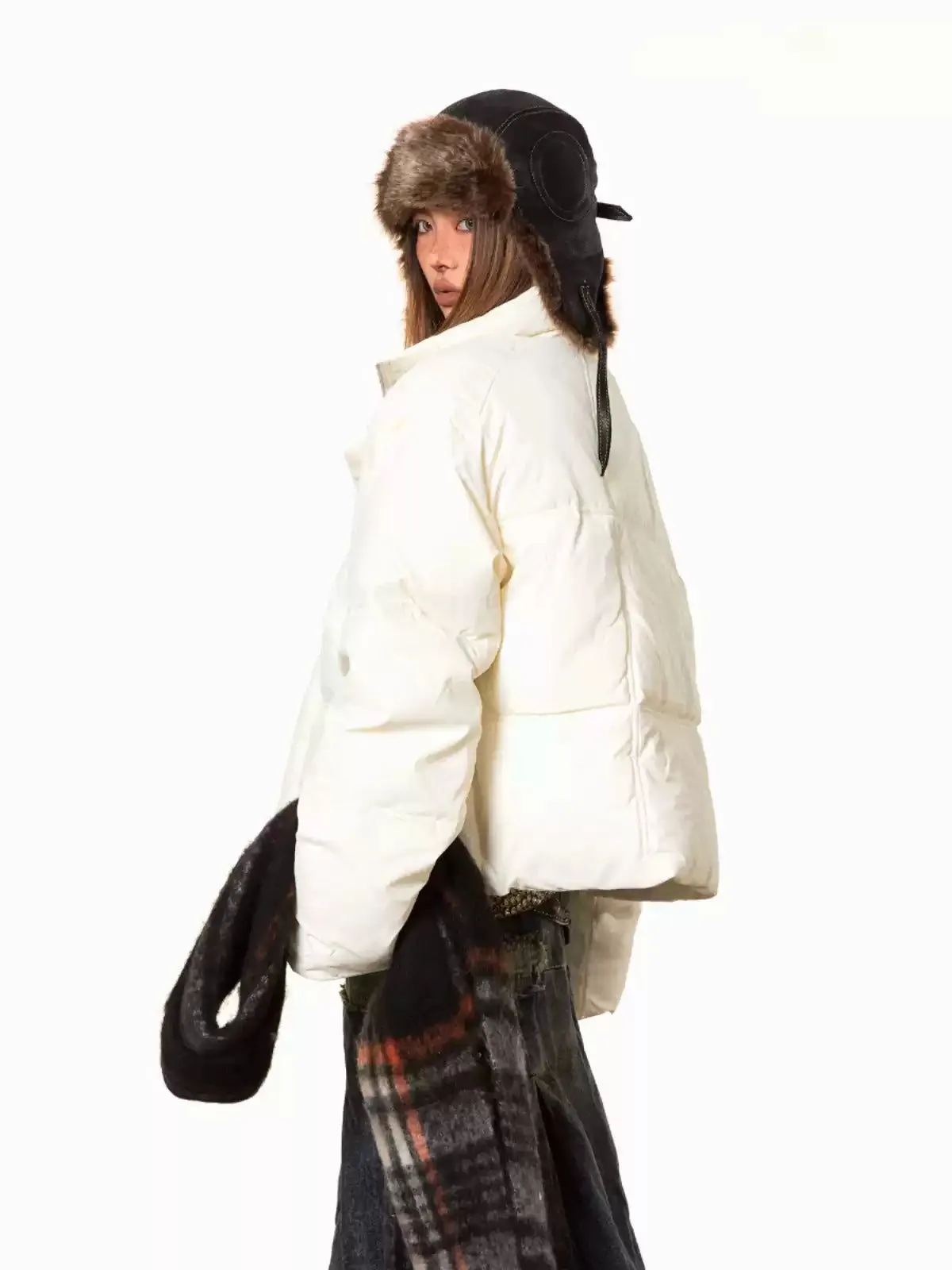 BB Shiny Metallic Puffer Jacket