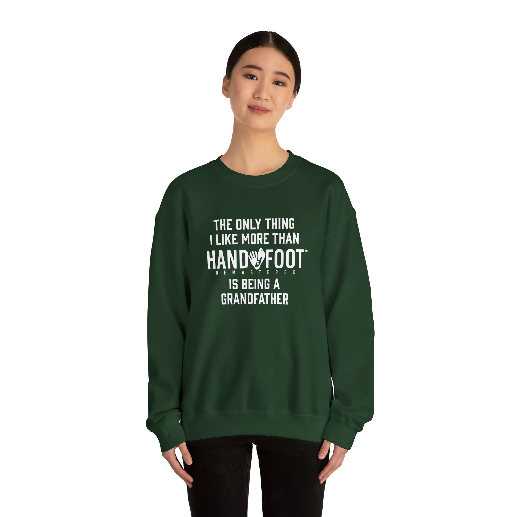 Being a Grandfather Unisex Heavy Blend™ Crewneck Sweatshirt