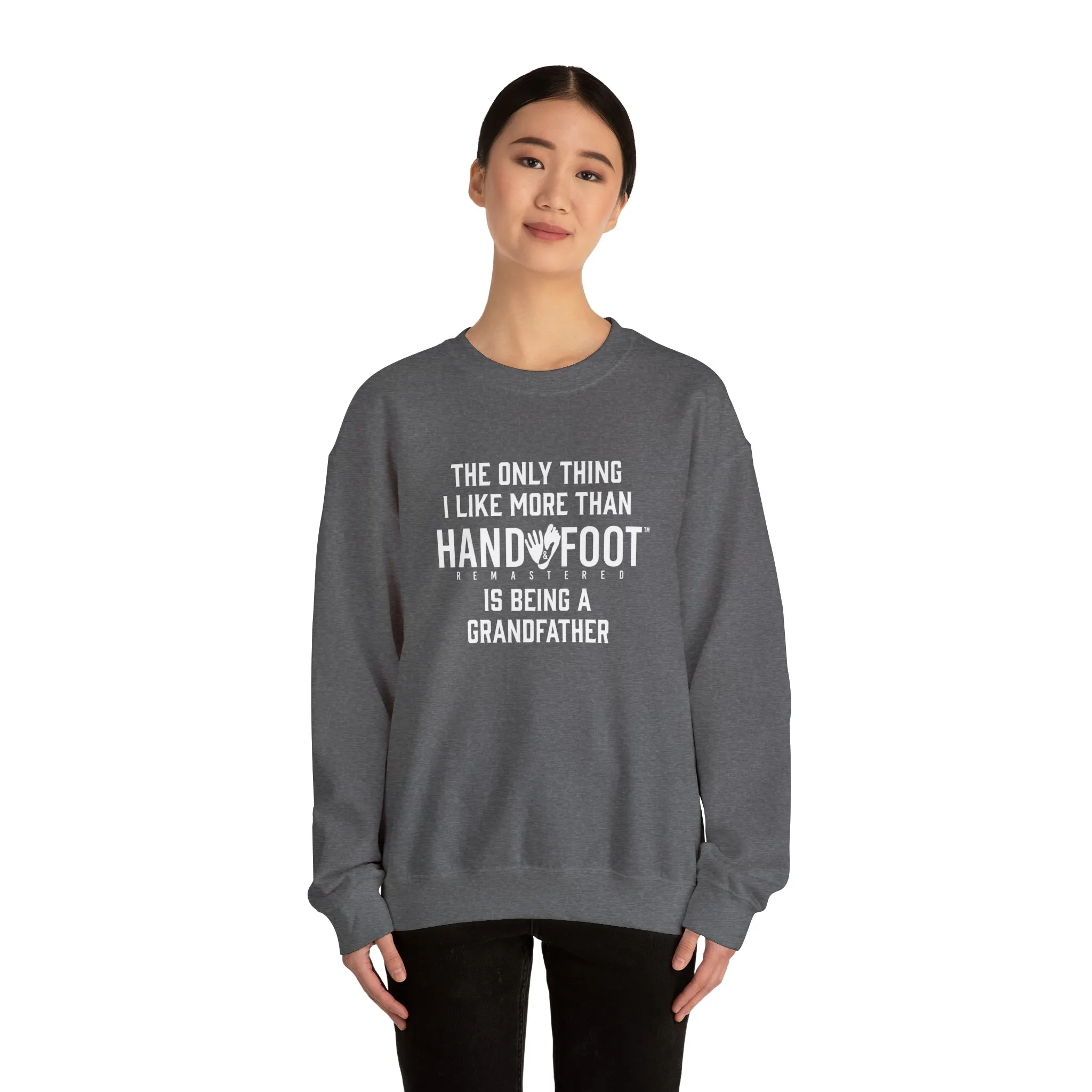 Being a Grandfather Unisex Heavy Blend™ Crewneck Sweatshirt
