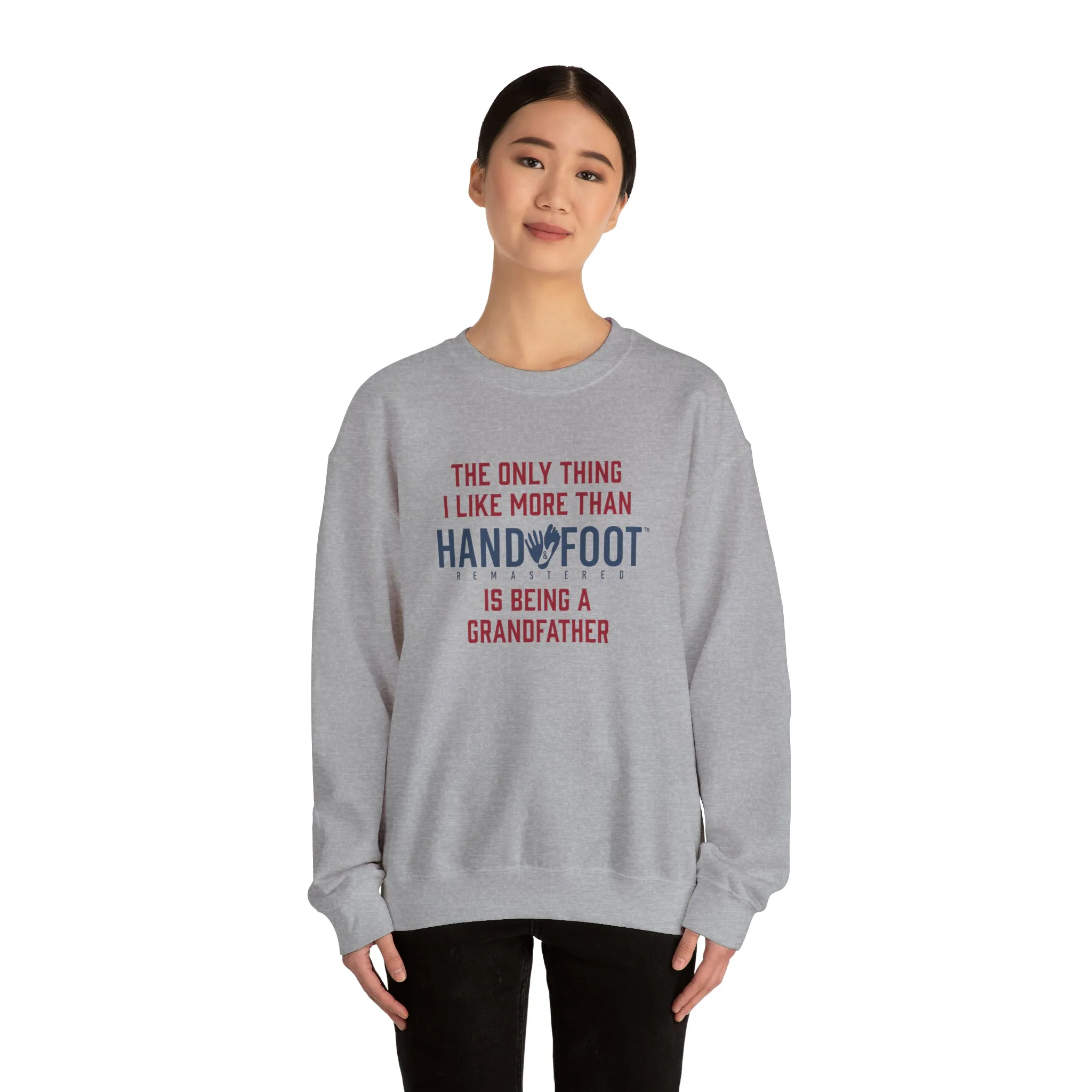 Being a Grandfather Unisex Heavy Blend™ Crewneck Sweatshirt
