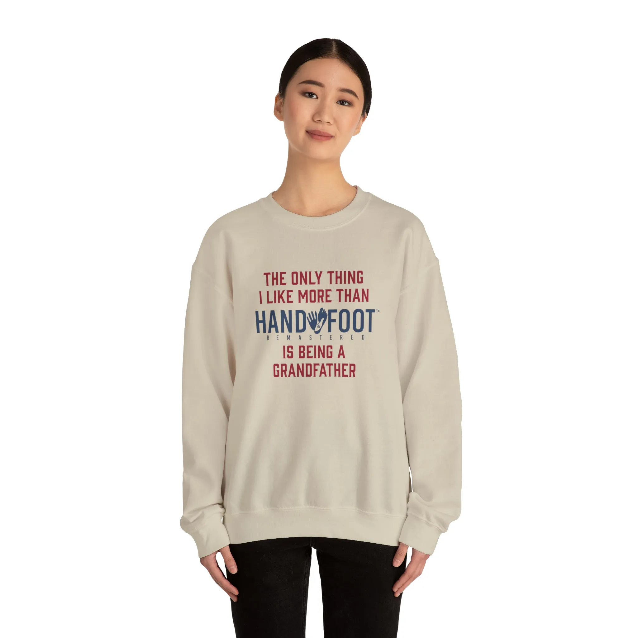 Being a Grandfather Unisex Heavy Blend™ Crewneck Sweatshirt