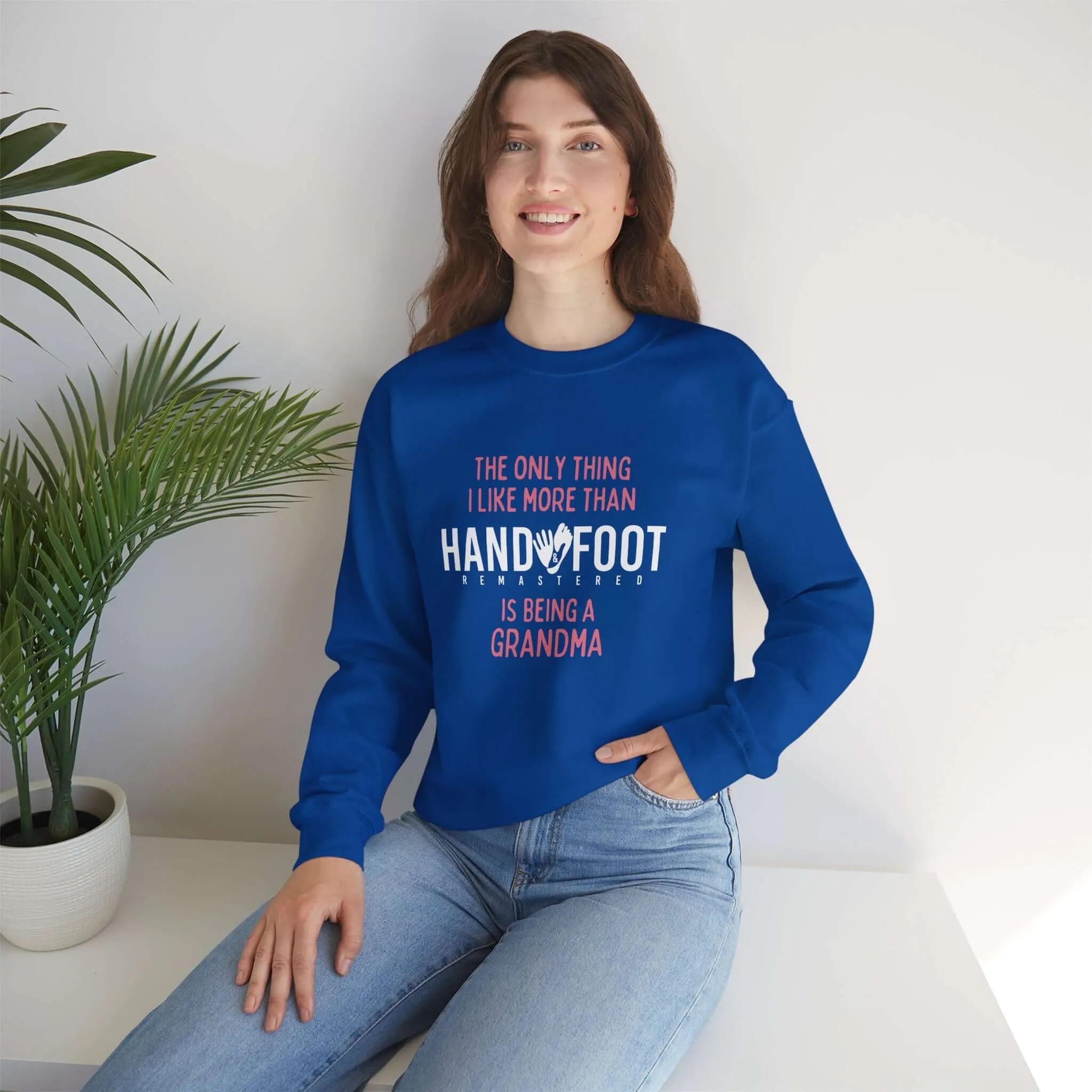 Being a Grandma Unisex Heavy Blend™ Crewneck Sweatshirt