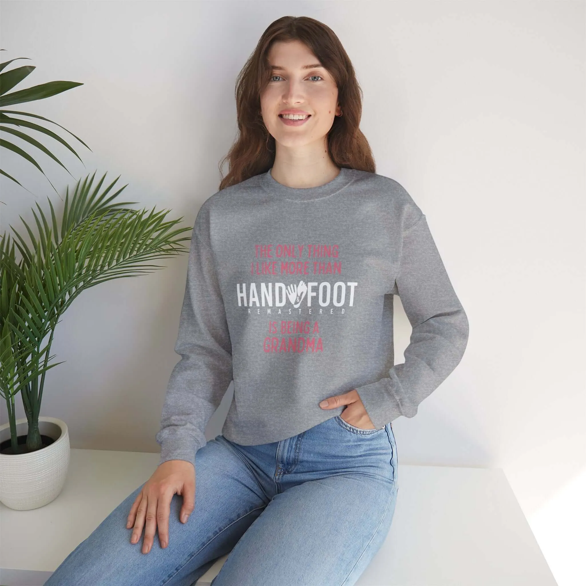 Being a Grandma Unisex Heavy Blend™ Crewneck Sweatshirt