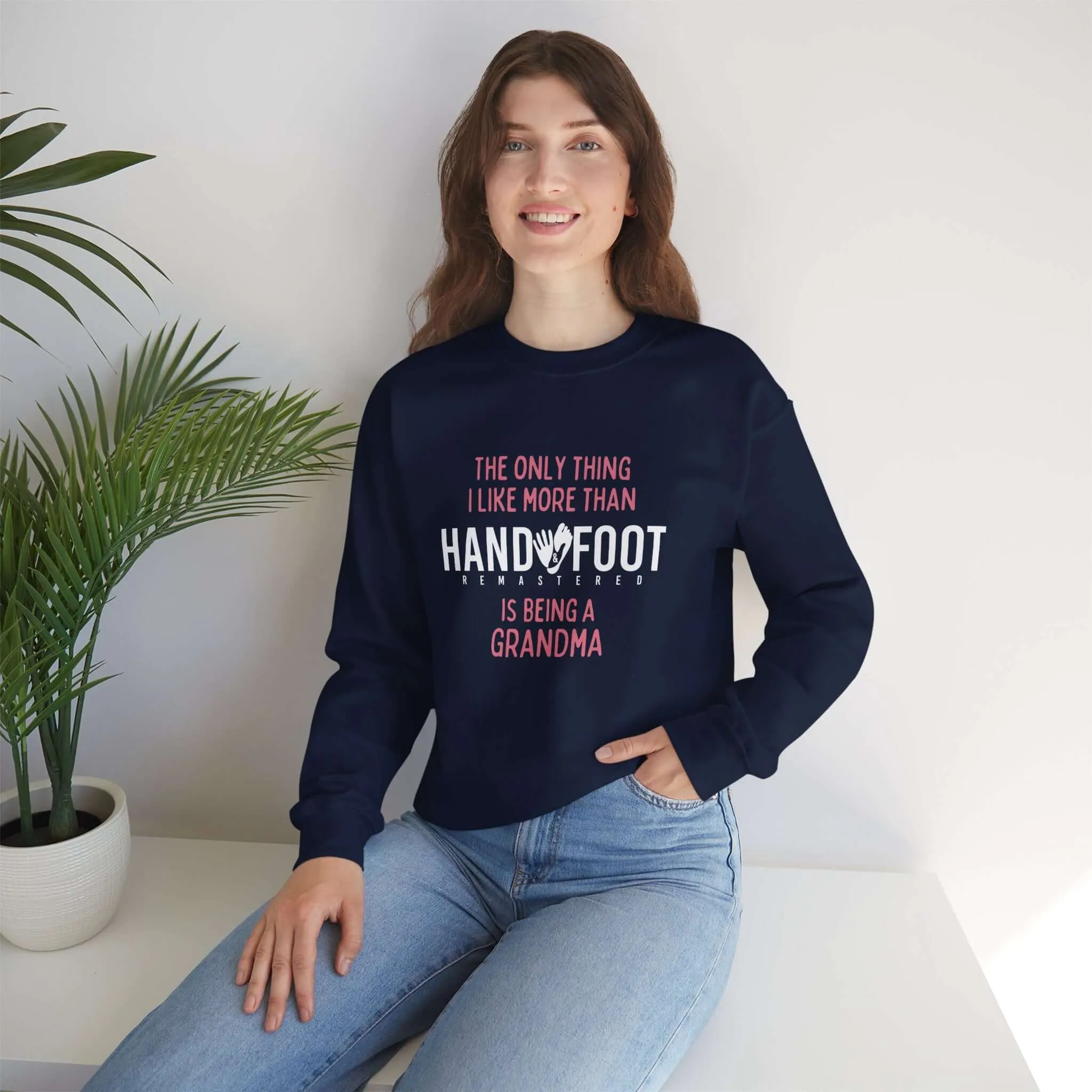 Being a Grandma Unisex Heavy Blend™ Crewneck Sweatshirt