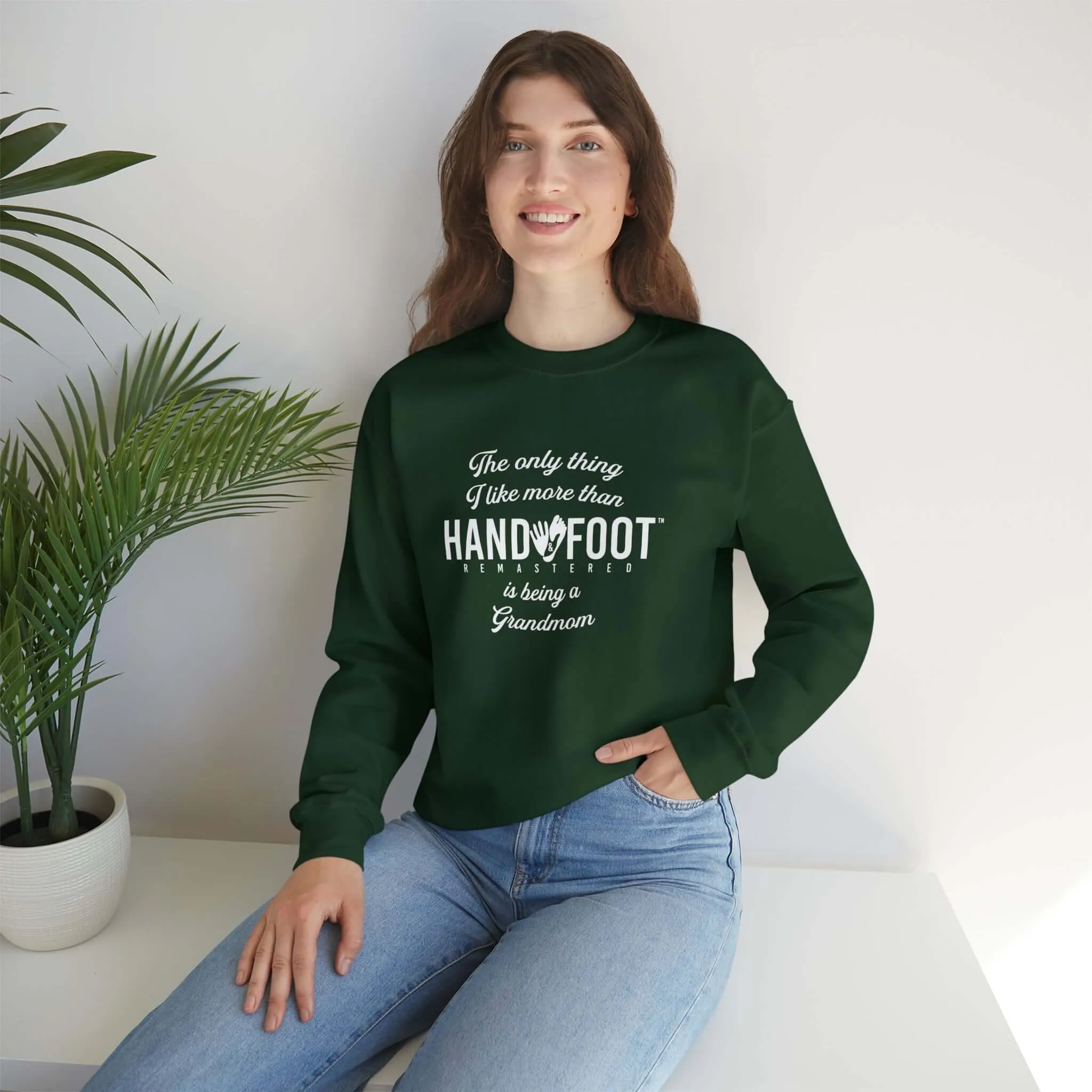 Being a Grandmom Unisex Heavy Blend™ Crewneck Sweatshirt