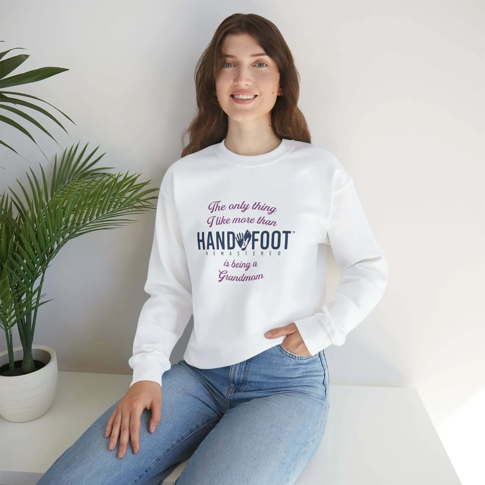 Being a Grandmom Unisex Heavy Blend™ Crewneck Sweatshirt