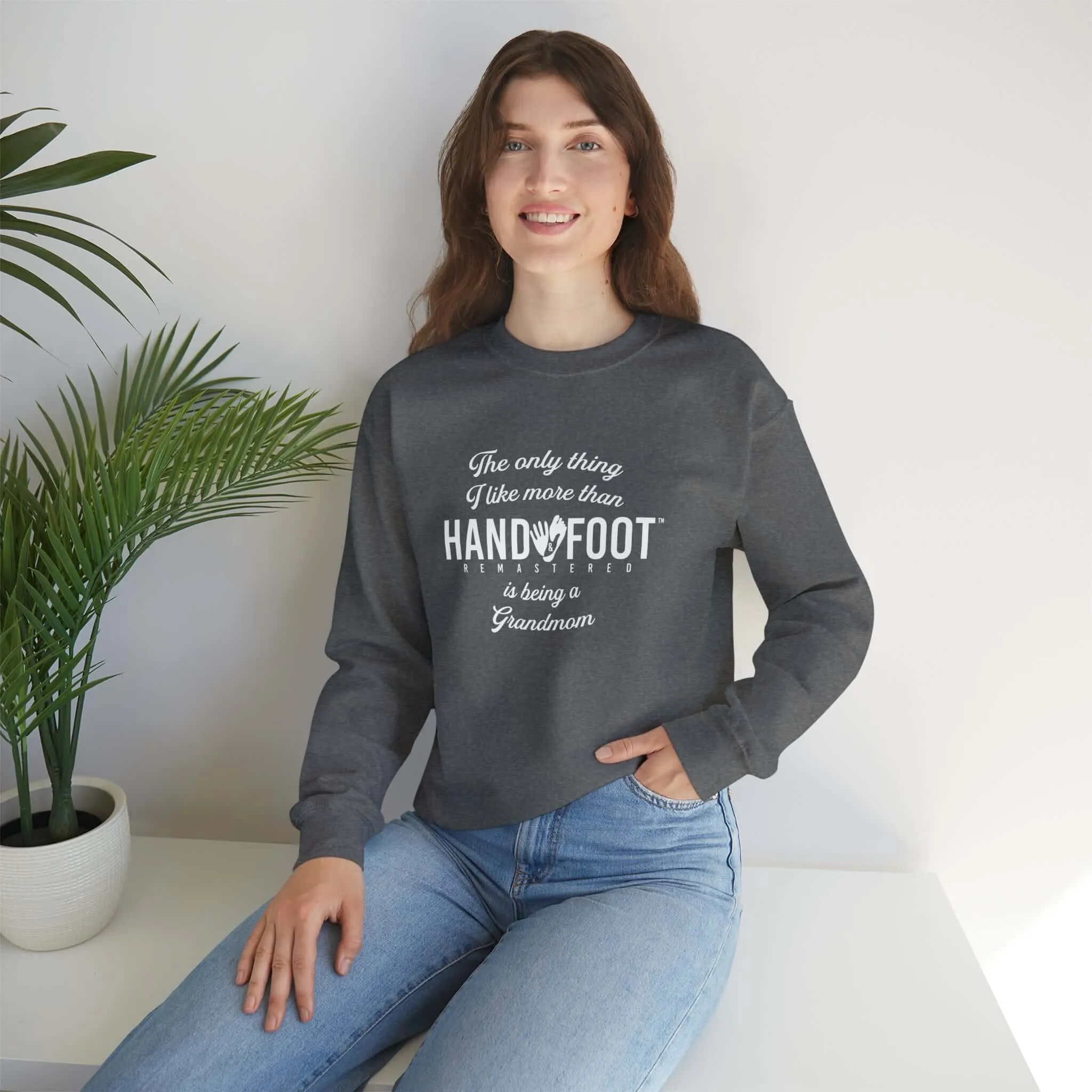 Being a Grandmom Unisex Heavy Blend™ Crewneck Sweatshirt