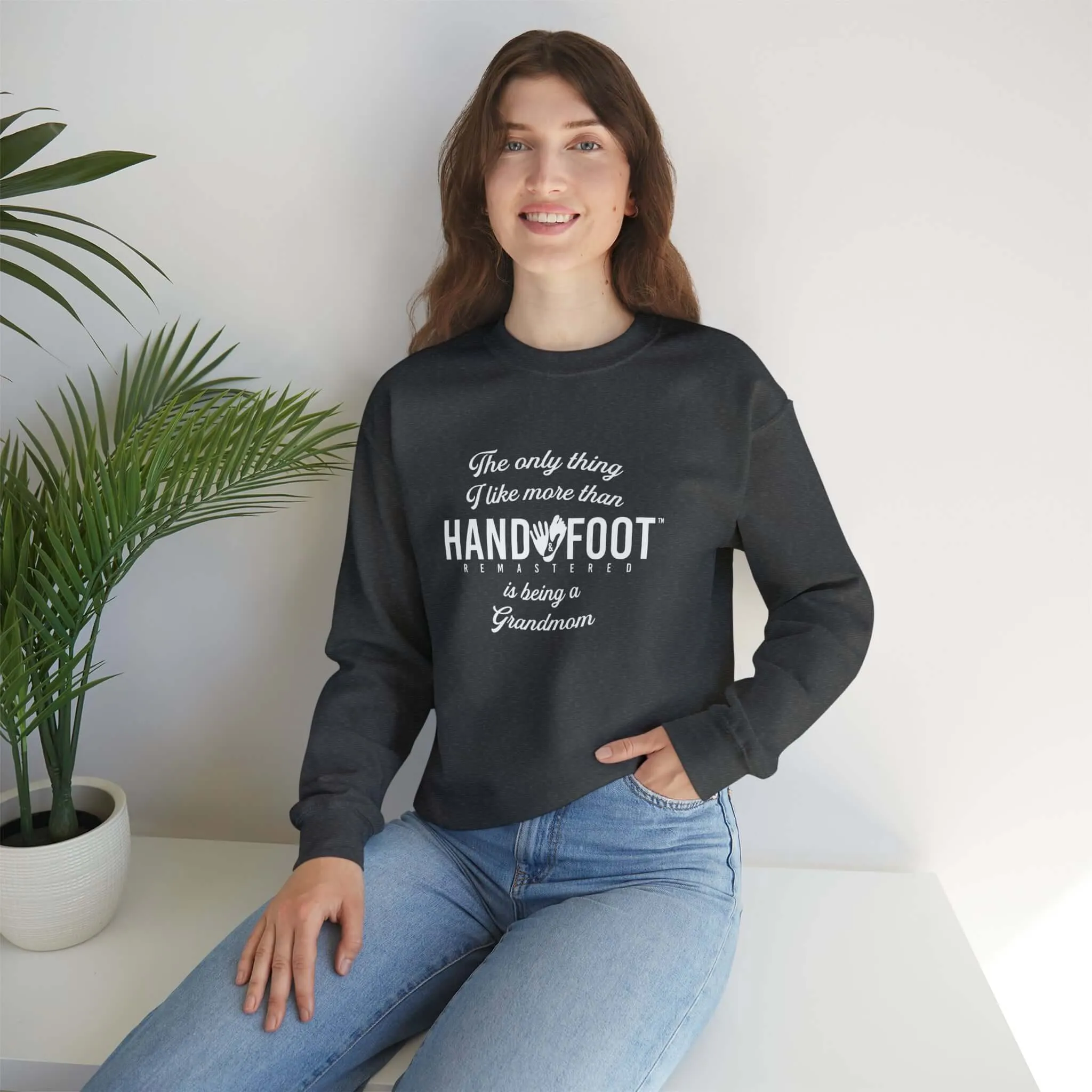 Being a Grandmom Unisex Heavy Blend™ Crewneck Sweatshirt