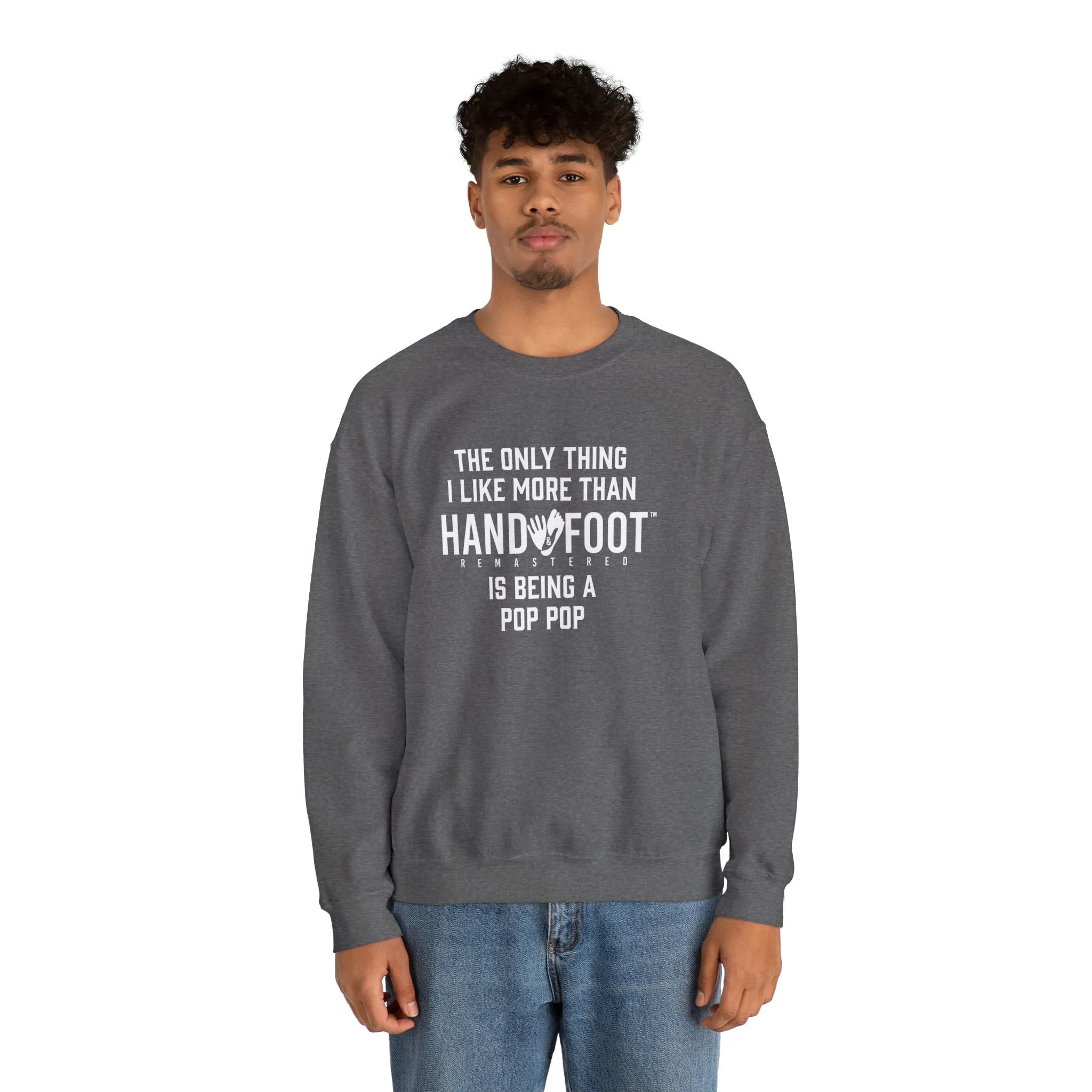 Being a Pop Pop Unisex Heavy Blend™ Crewneck Sweatshirt
