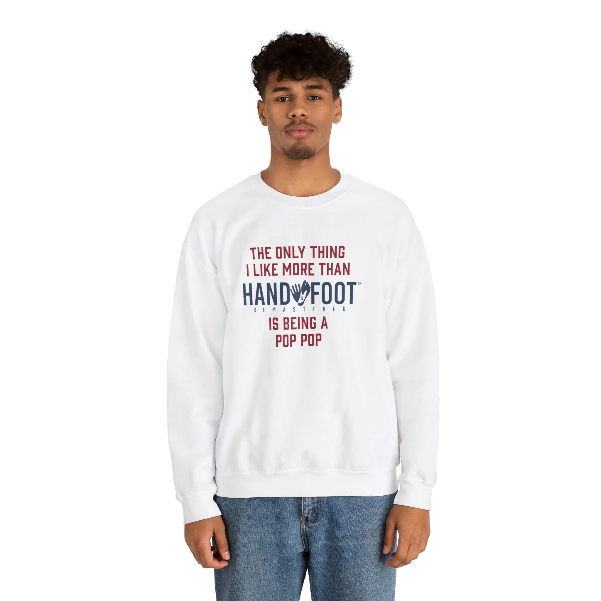Being a Pop Pop Unisex Heavy Blend™ Crewneck Sweatshirt