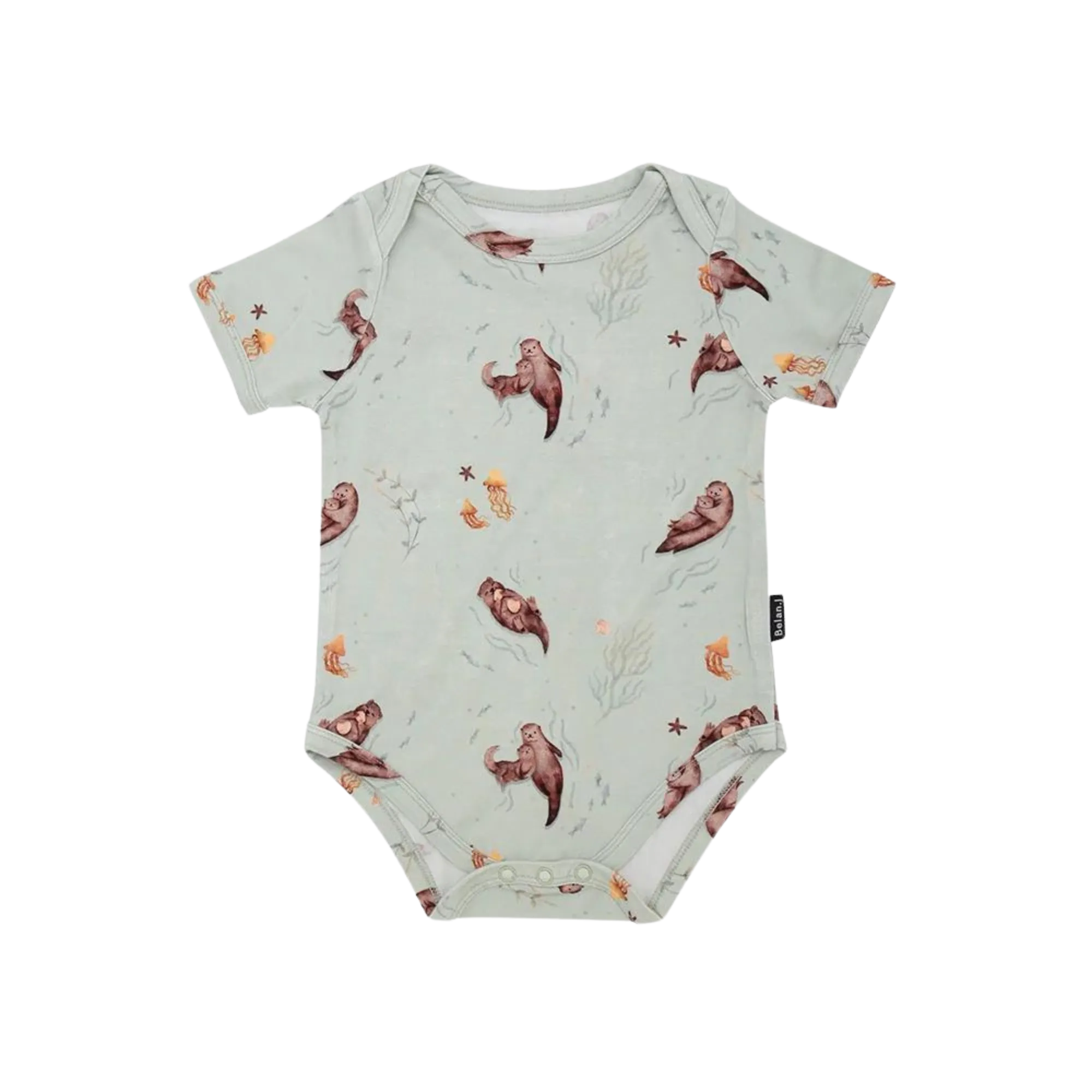 BELAN J Short Sleeves Onesie - Otters