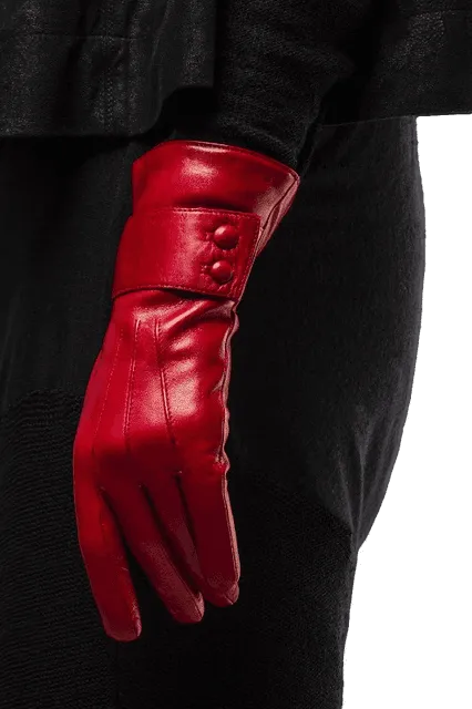 Belle - Women's Cashmere Lined Leather Gloves
