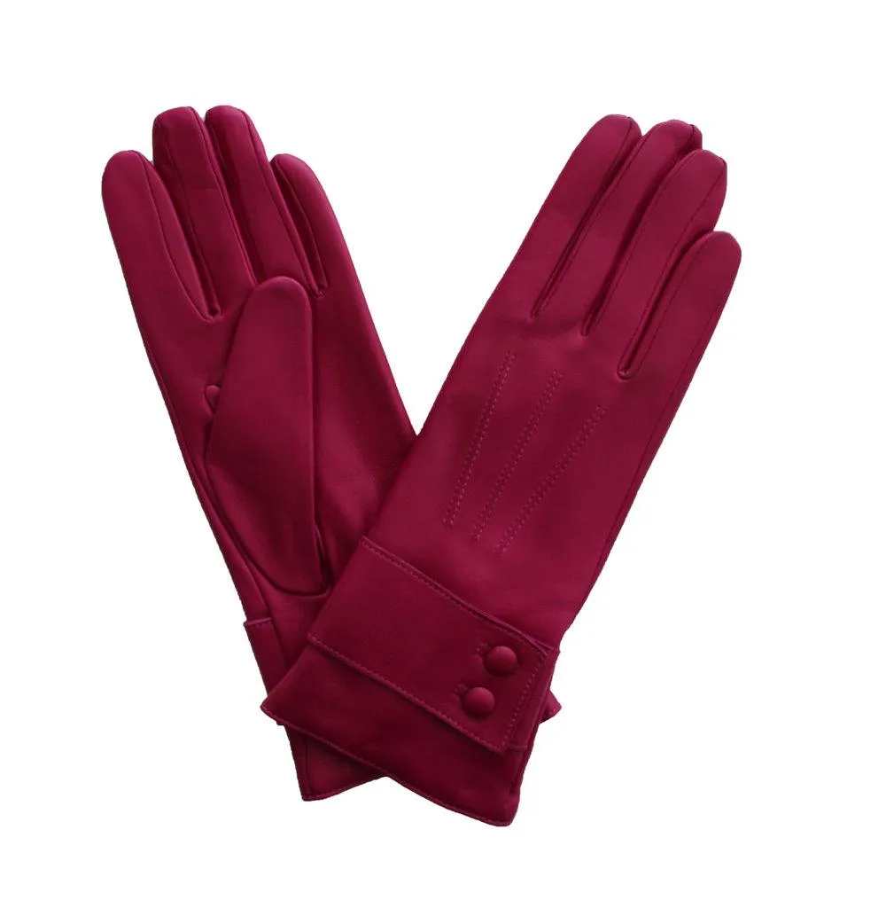 Belle - Women's Cashmere Lined Leather Gloves