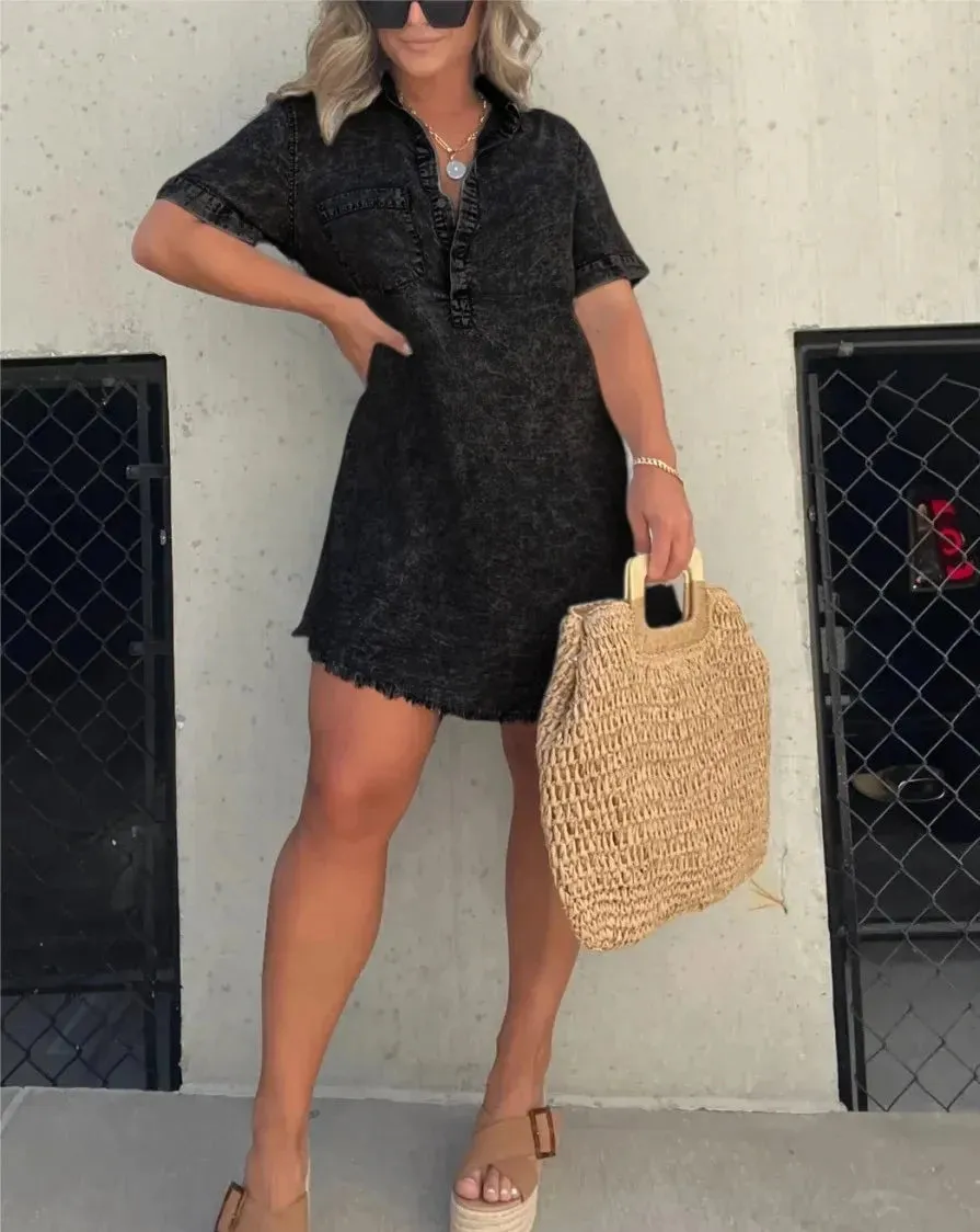 Bethany - Denim Shirt Dress