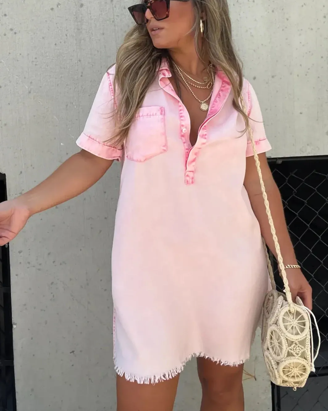 Bethany - Denim Shirt Dress