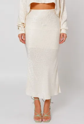 Bias Cut Maxi Skirt
