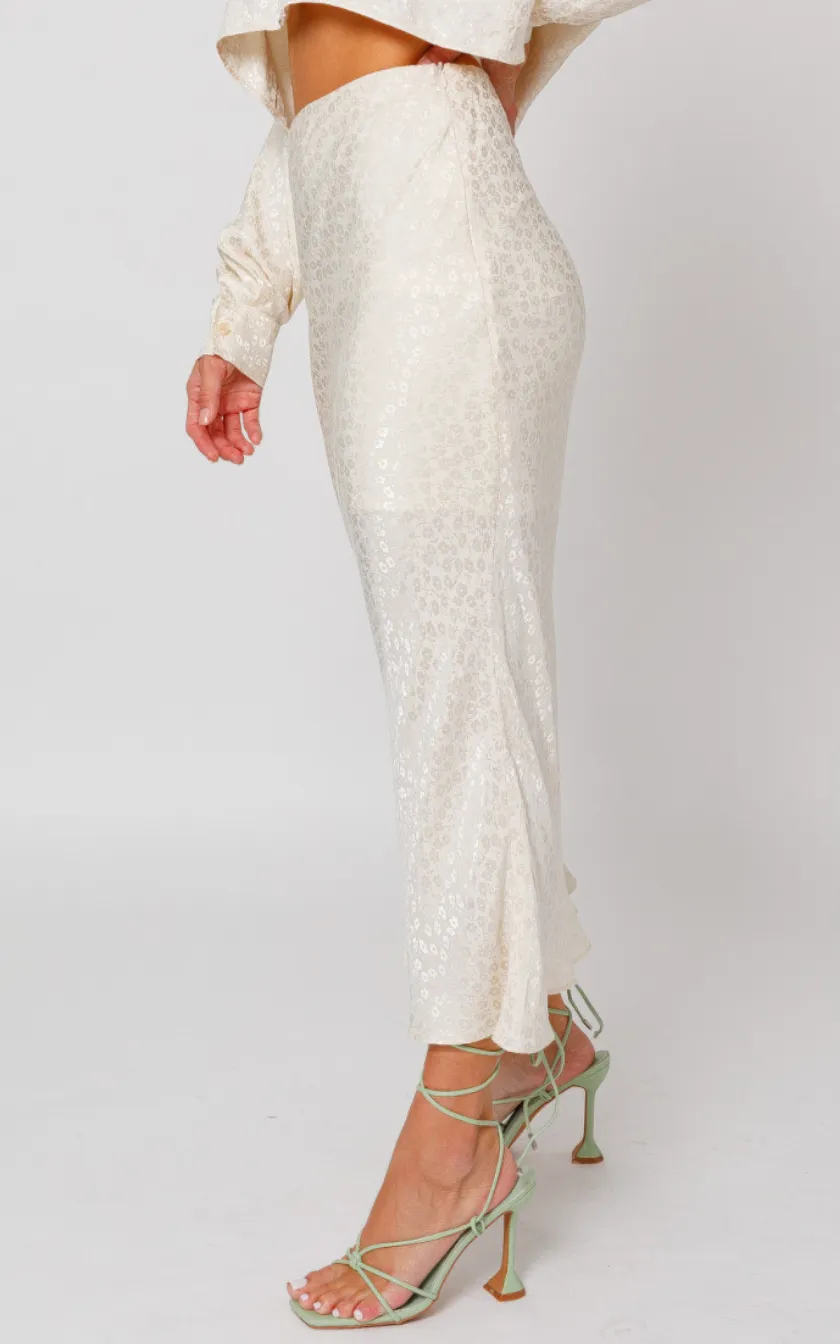 Bias Cut Maxi Skirt