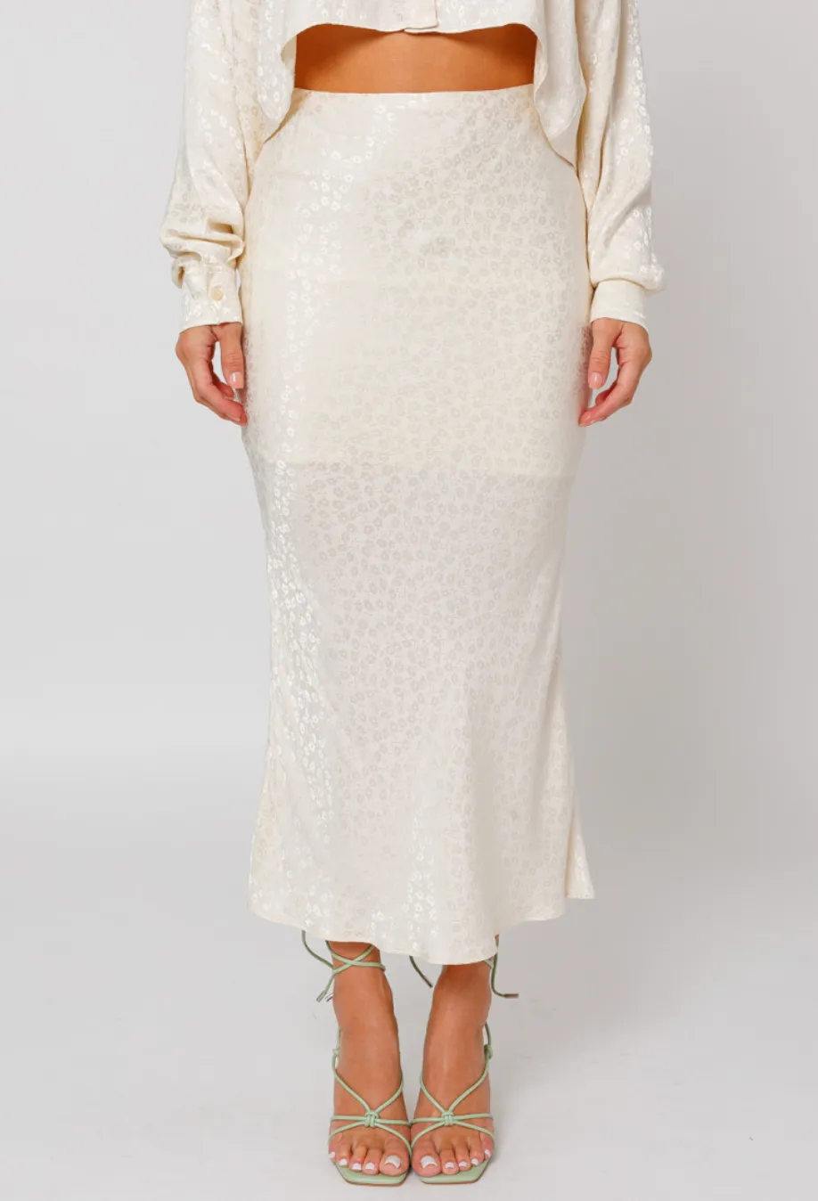 Bias Cut Maxi Skirt