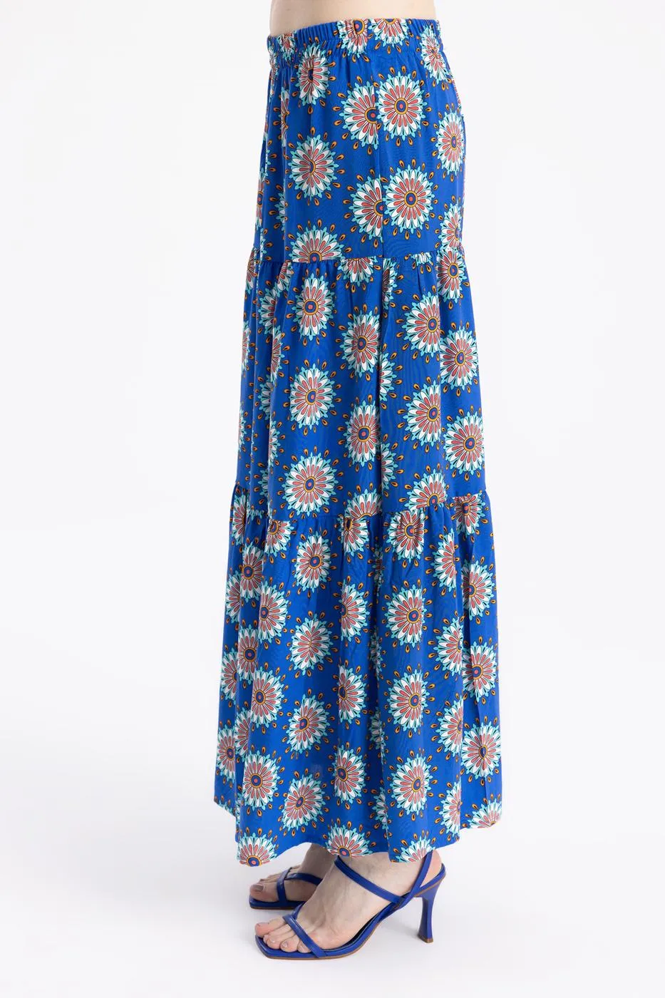BSL Women Ruffled Maxi Skirt - Stillwater