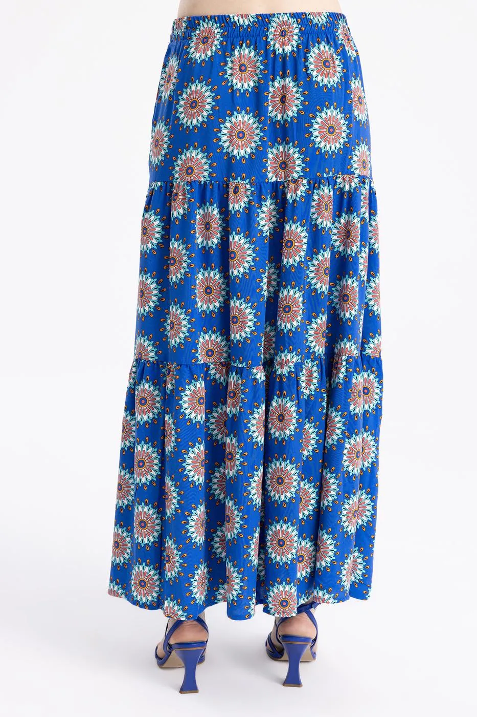 BSL Women Ruffled Maxi Skirt - Stillwater