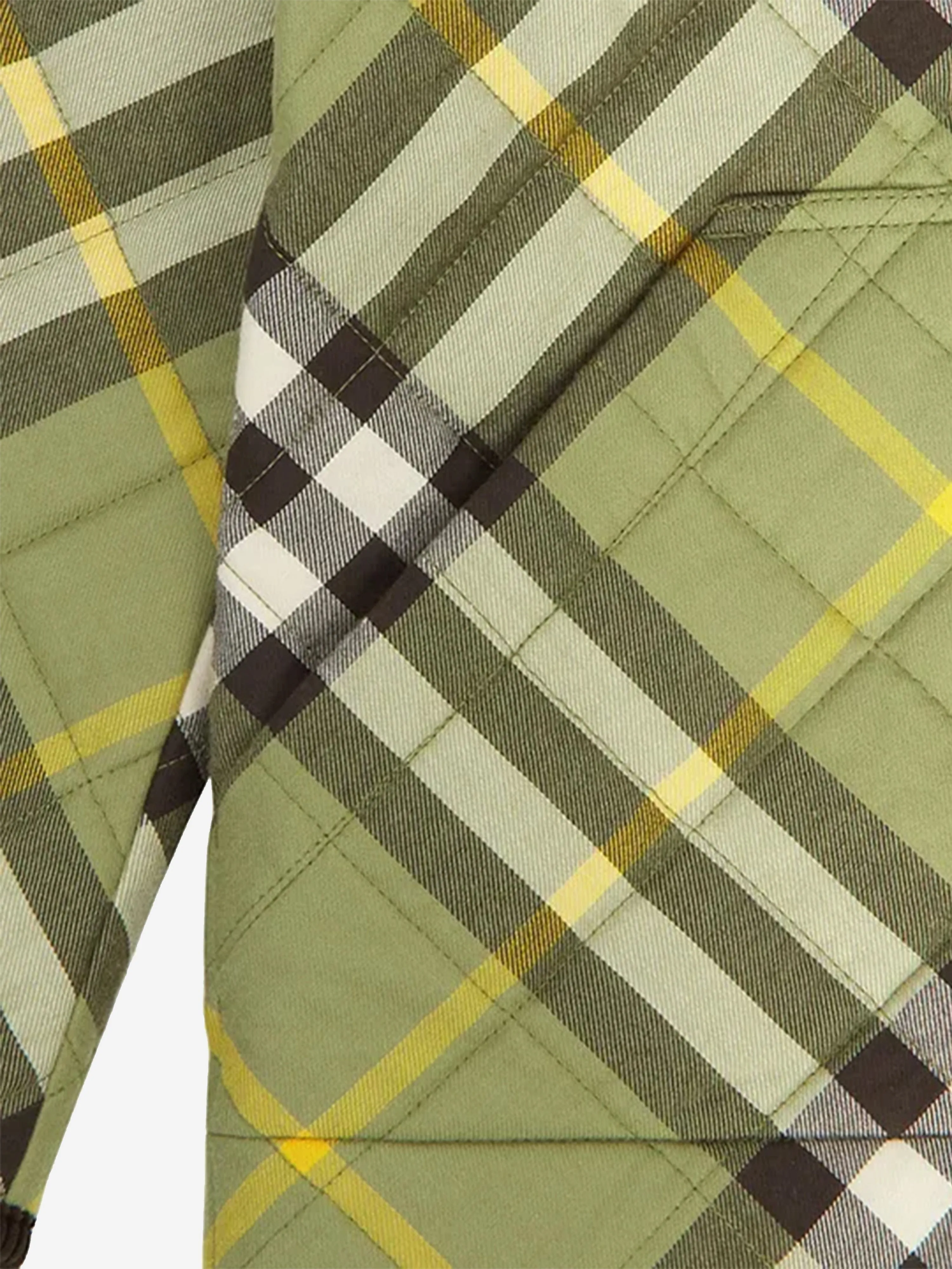Burberry Boys Check Grayson Jacket in Green