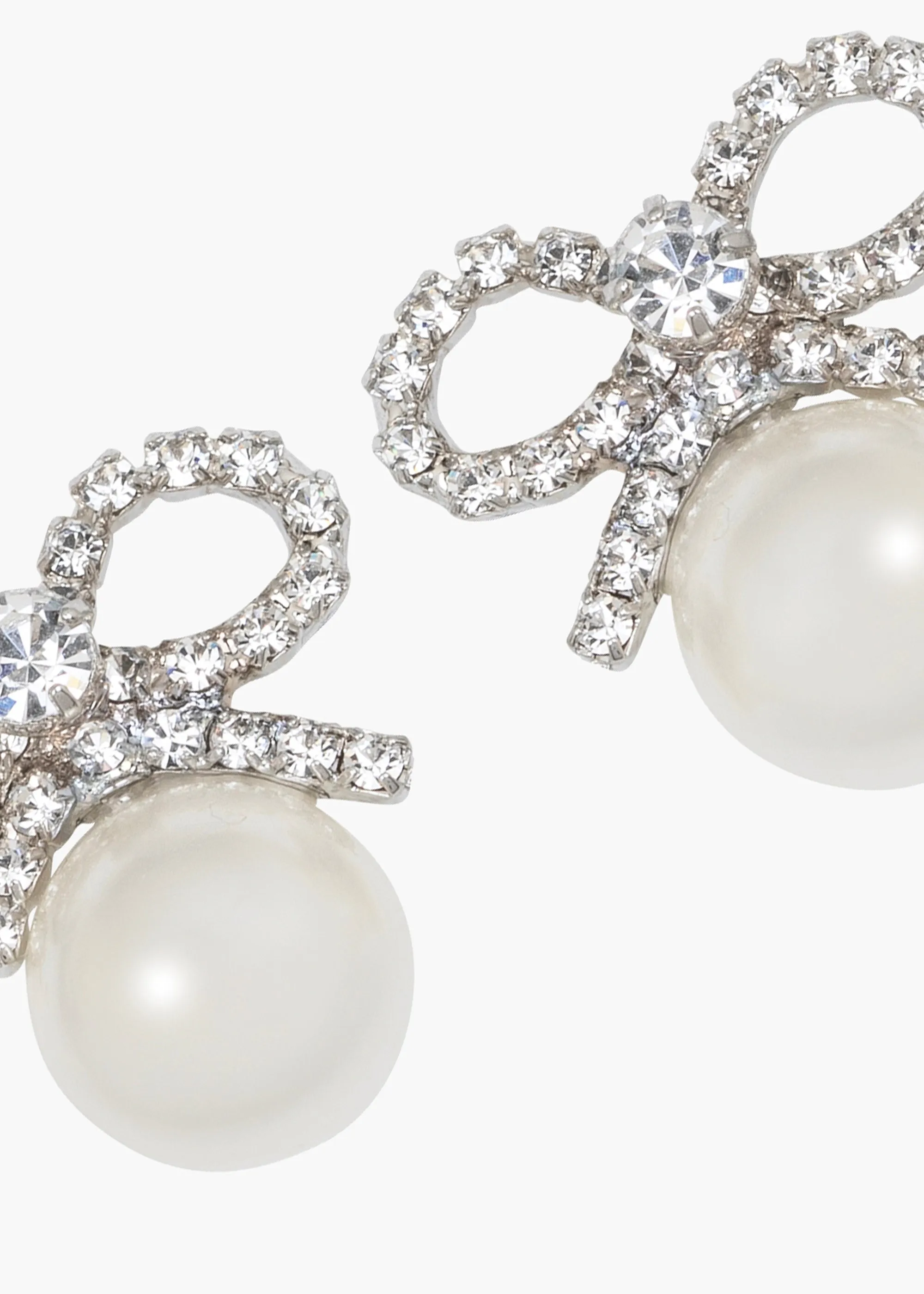 Candace Earrings -- Crystal Pearl