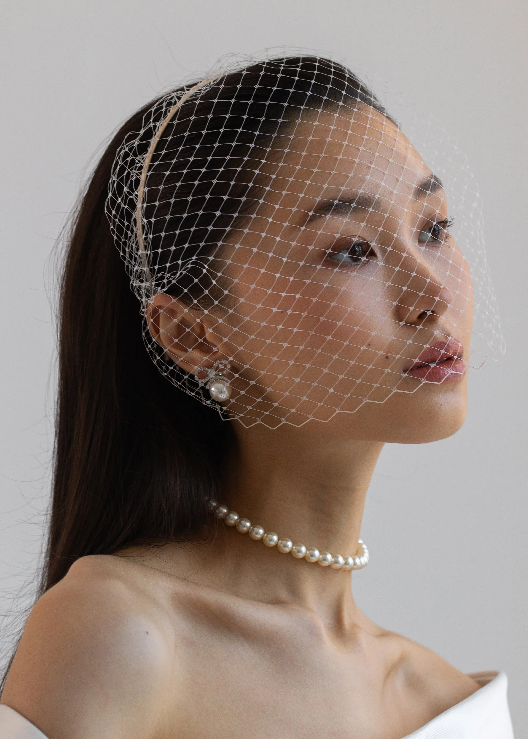Candace Earrings -- Crystal Pearl