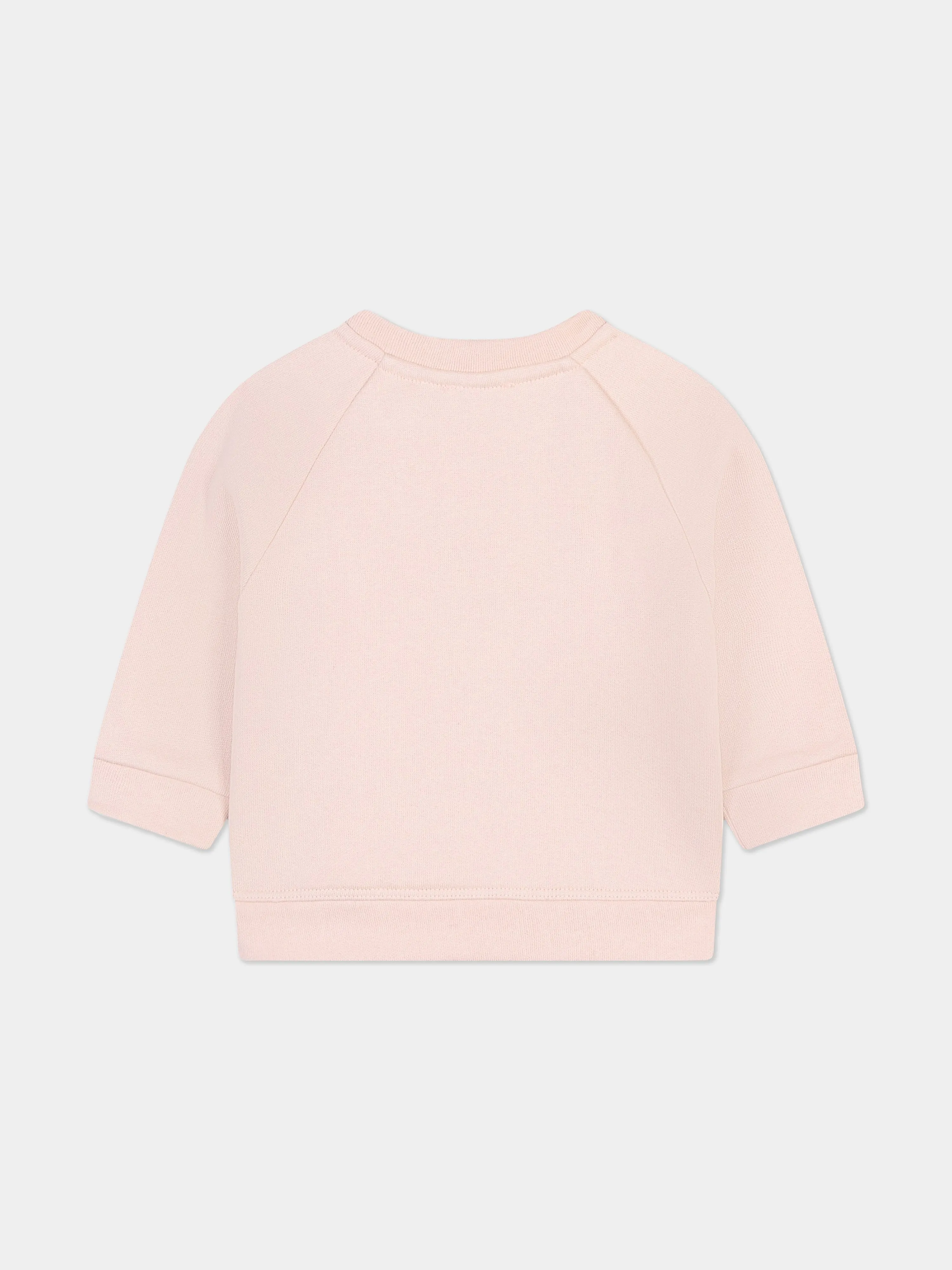 Chloé Baby Girls Logo Sweatshirt in Pink