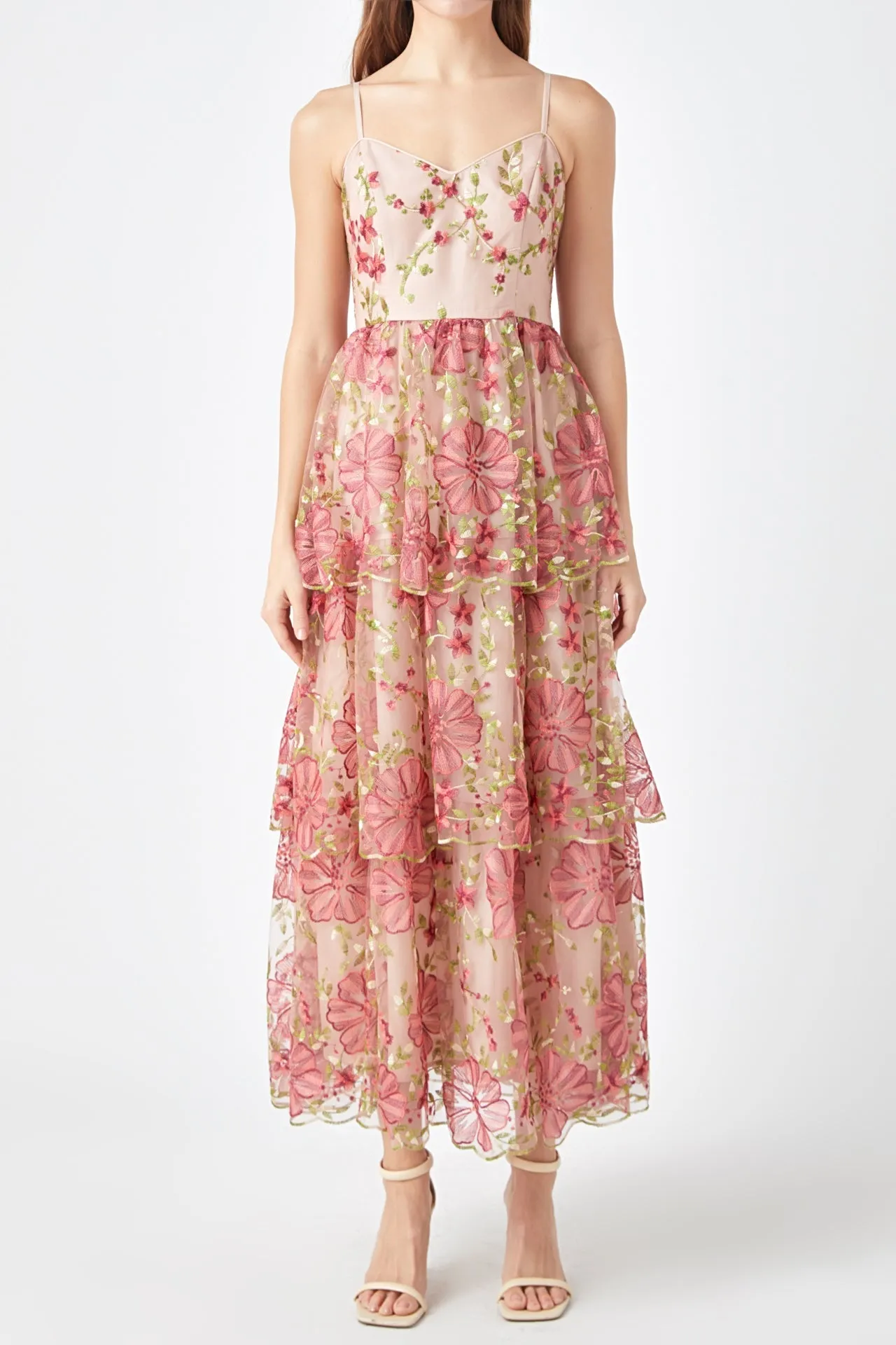 Endless Rose - Floral Embroidered Maxi Dress