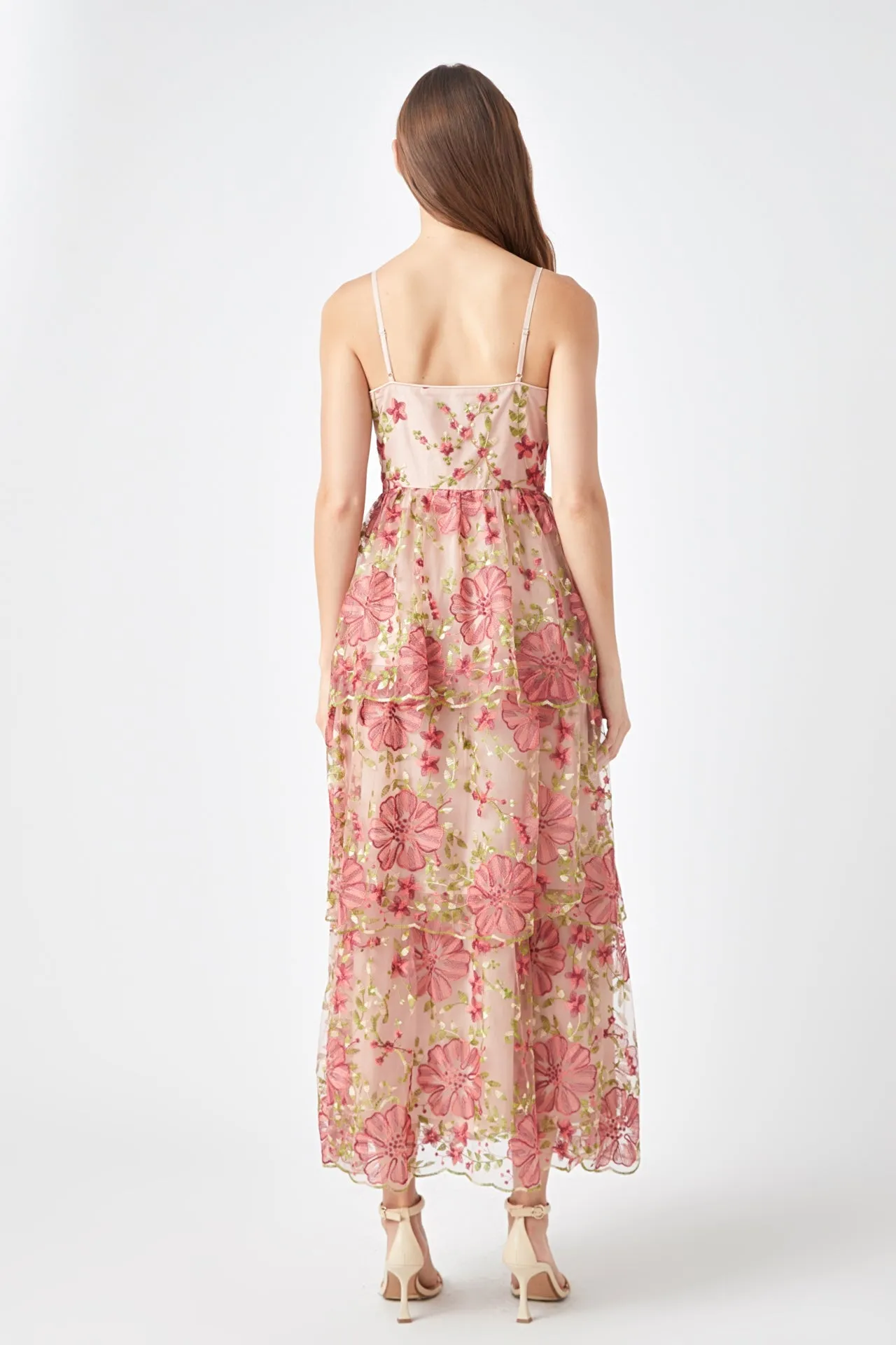 Endless Rose - Floral Embroidered Maxi Dress