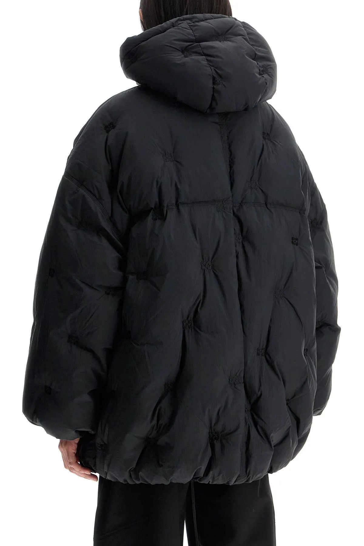 Ganni 'down jacket with embroidered logo