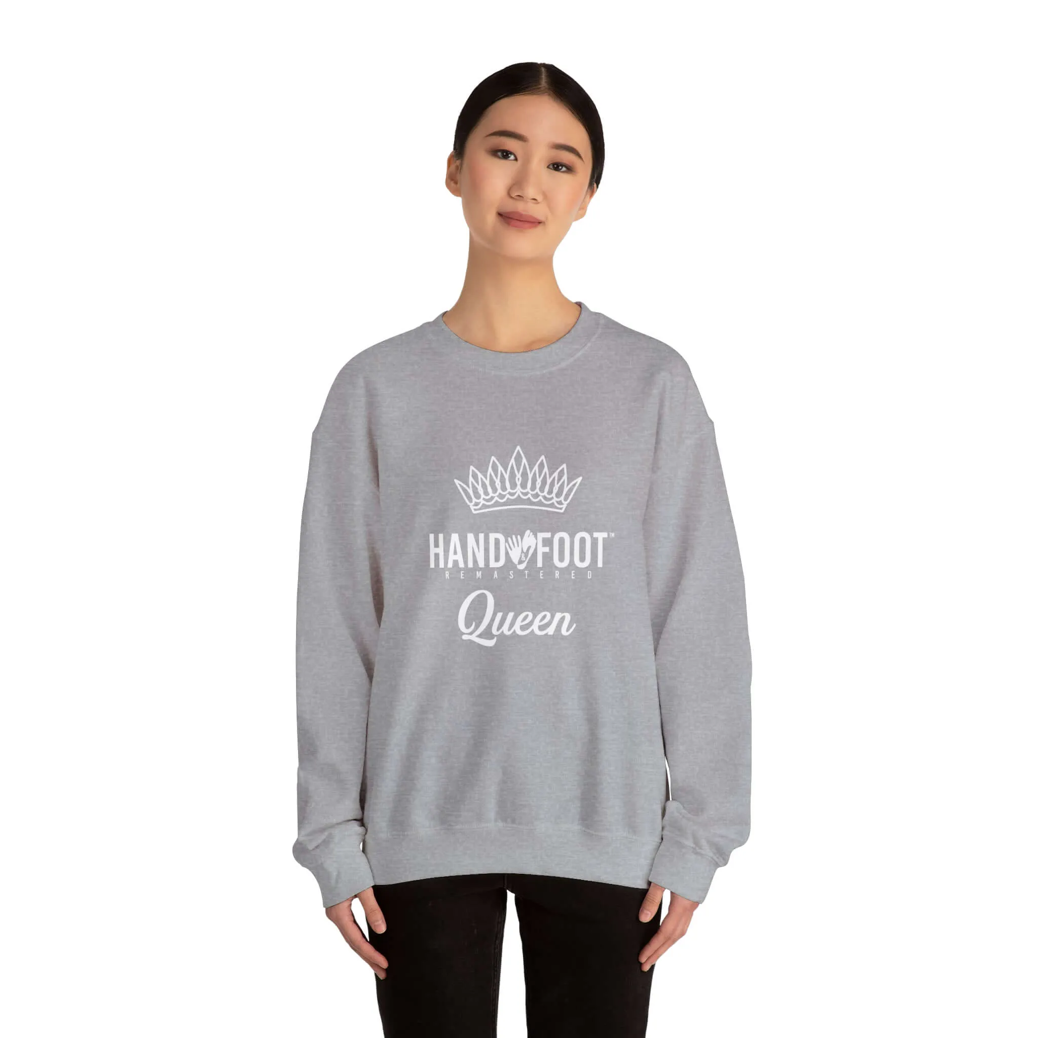 Hand & Foot Queen Unisex Heavy Blend™ Crewneck Sweatshirt