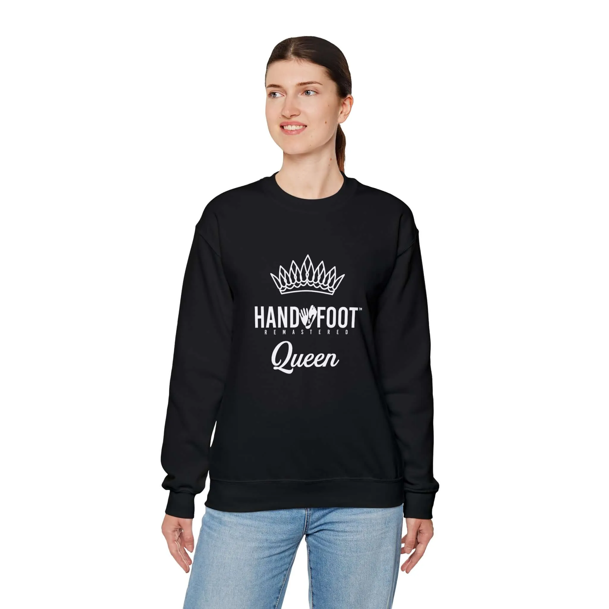 Hand & Foot Queen Unisex Heavy Blend™ Crewneck Sweatshirt
