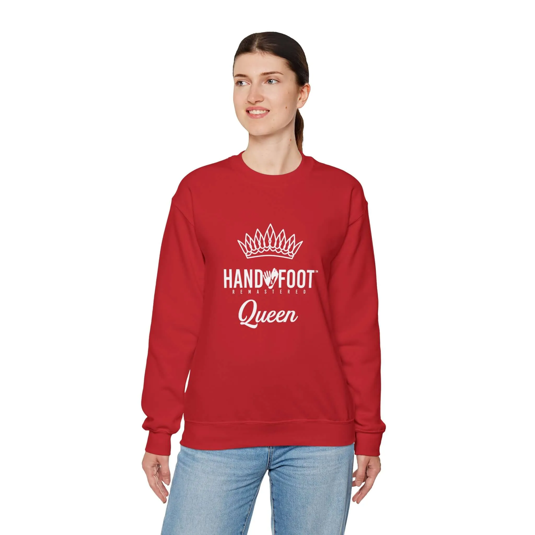 Hand & Foot Queen Unisex Heavy Blend™ Crewneck Sweatshirt