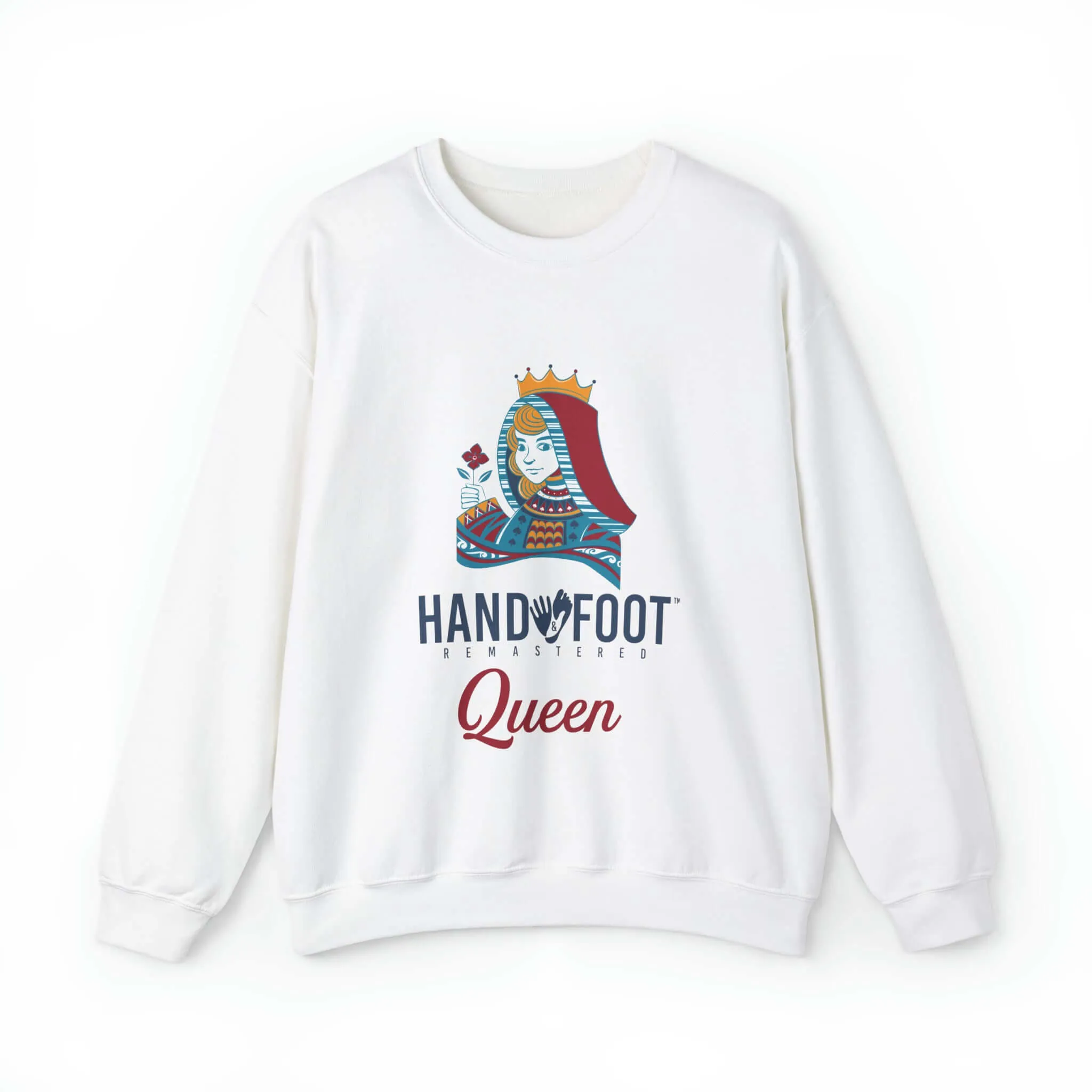 Hand & Foot Queen Unisex Heavy Blend™ Crewneck Sweatshirt