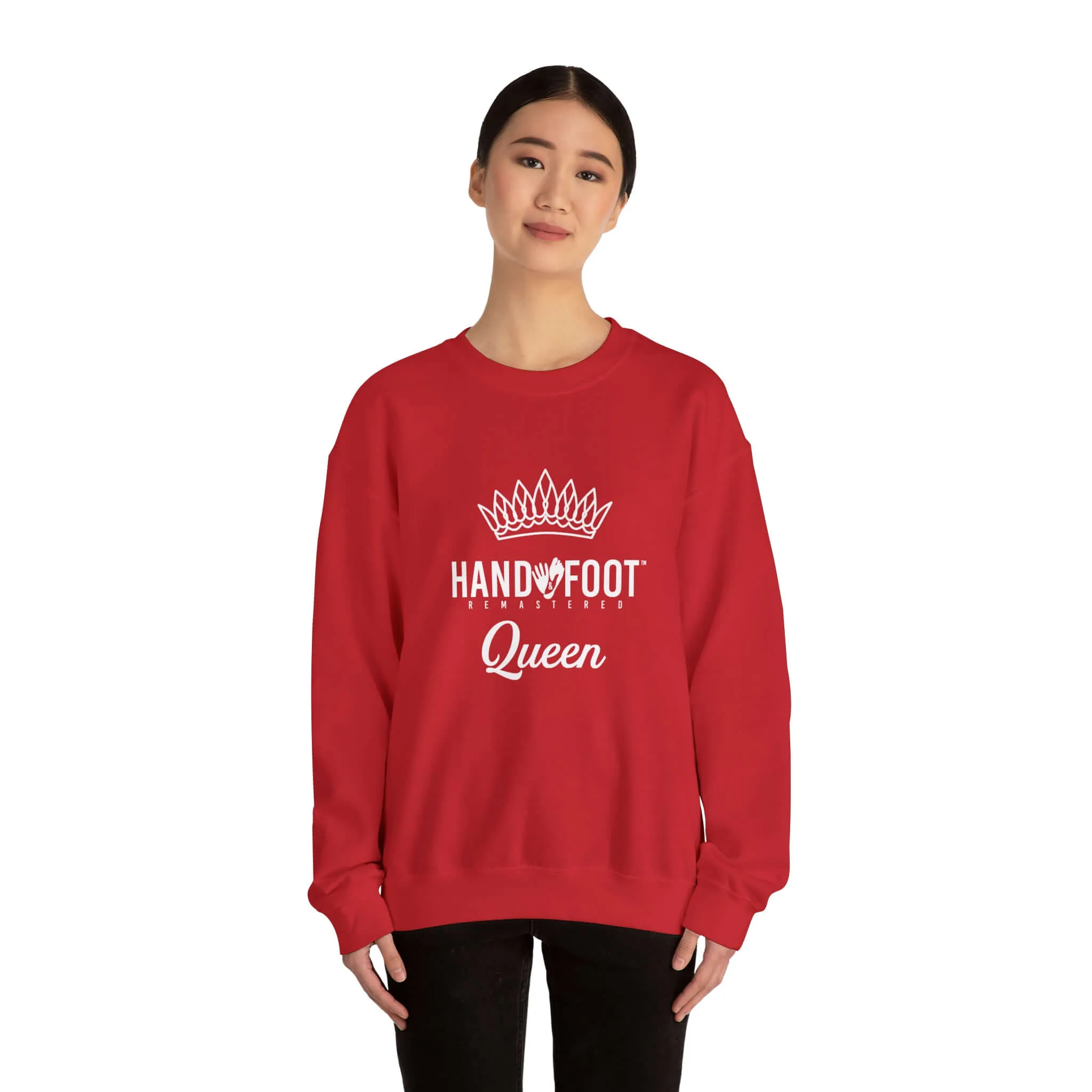 Hand & Foot Queen Unisex Heavy Blend™ Crewneck Sweatshirt