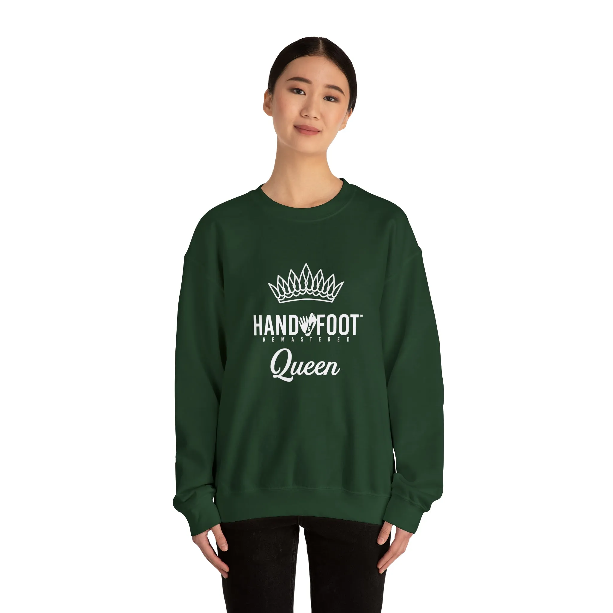 Hand & Foot Queen Unisex Heavy Blend™ Crewneck Sweatshirt