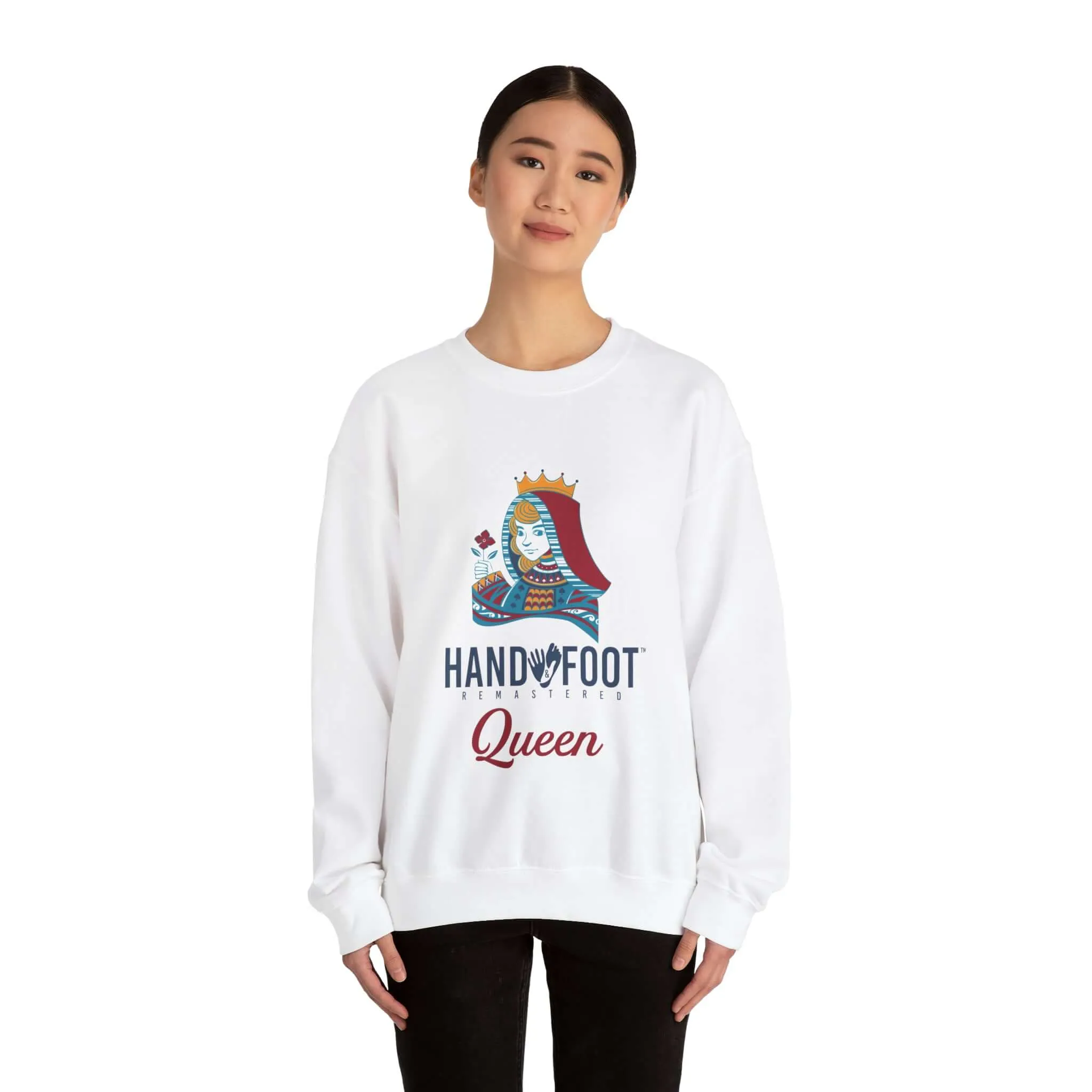 Hand & Foot Queen Unisex Heavy Blend™ Crewneck Sweatshirt