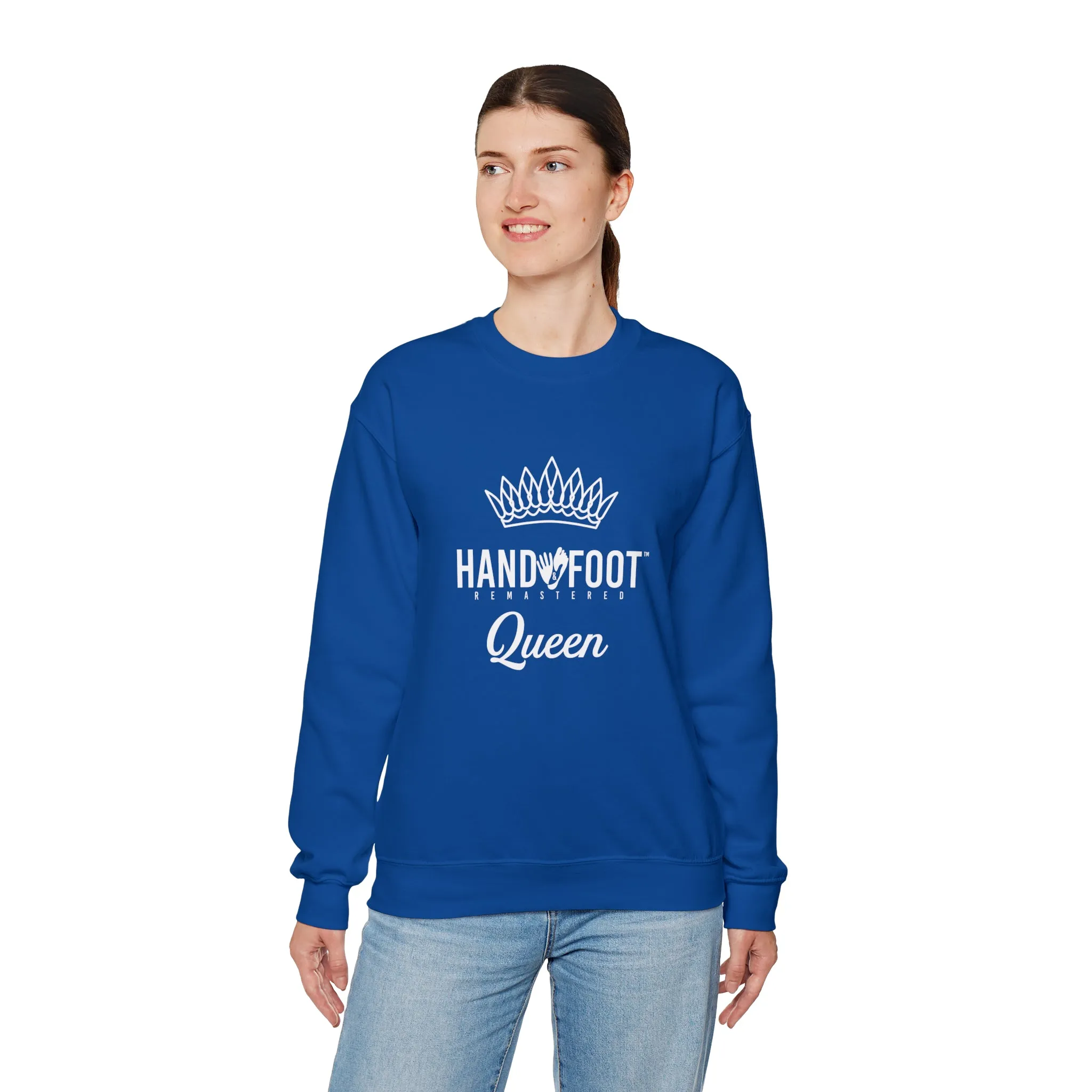 Hand & Foot Queen Unisex Heavy Blend™ Crewneck Sweatshirt