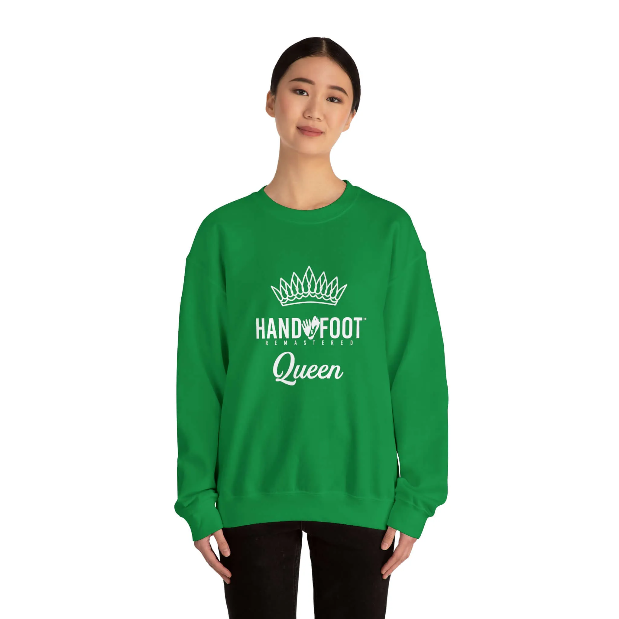 Hand & Foot Queen Unisex Heavy Blend™ Crewneck Sweatshirt