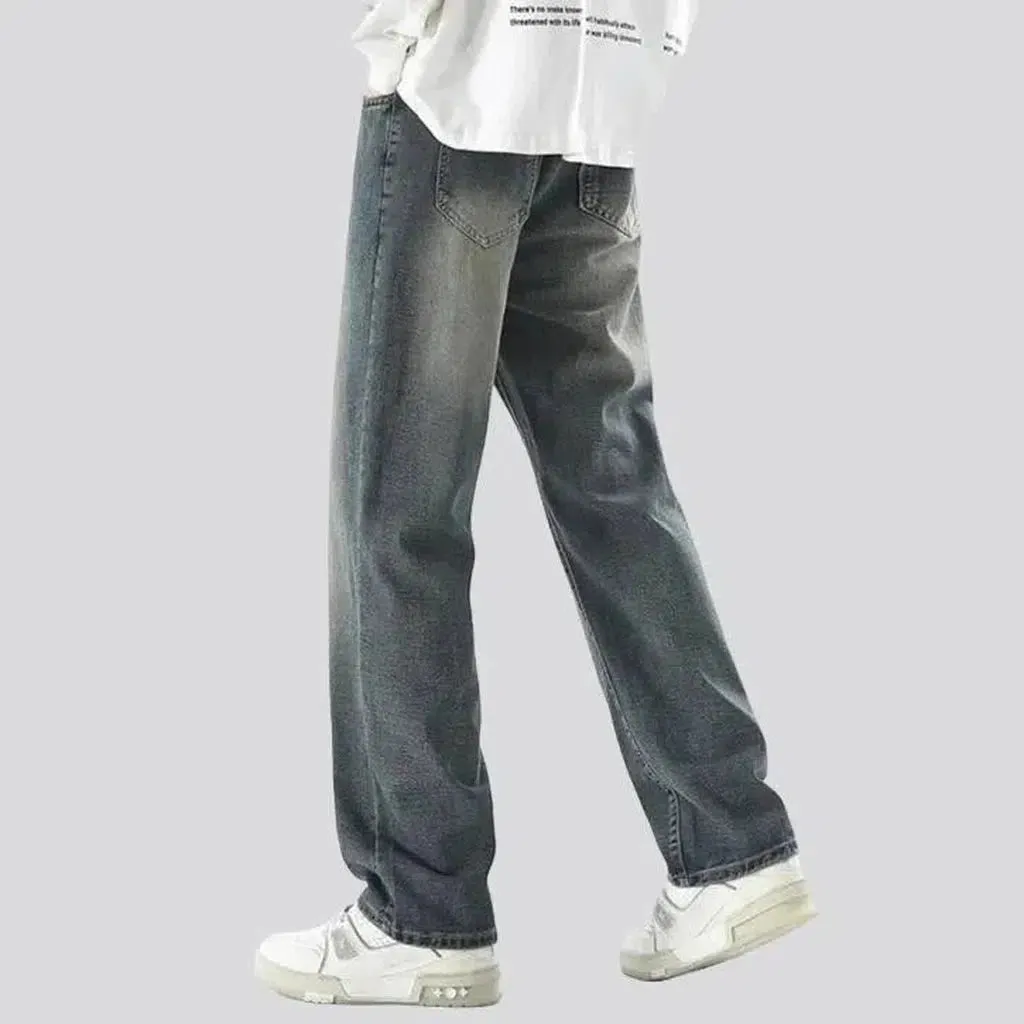 High-waist 90s jeans
 for men